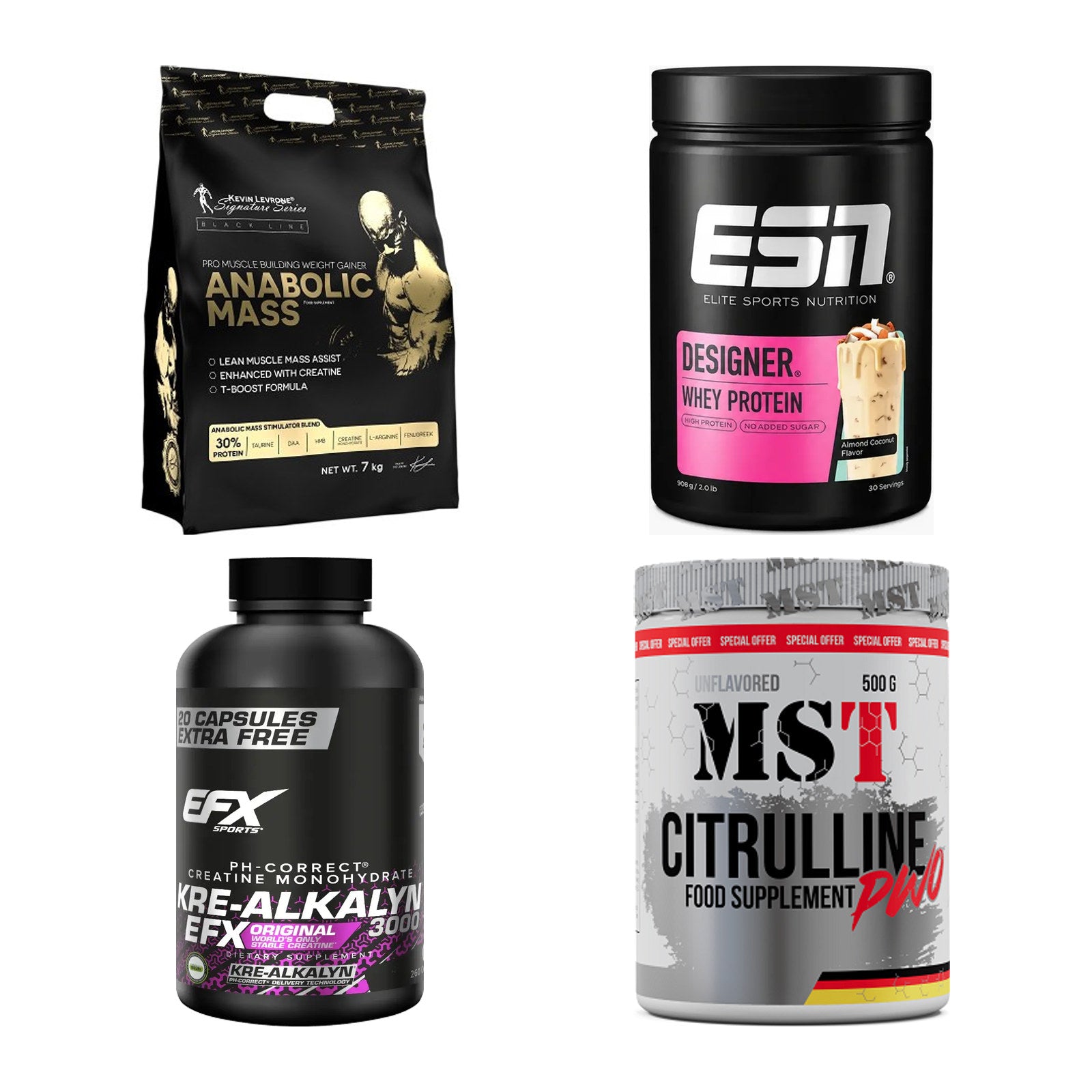 Masseaufbau für Fortgeschrittene: Kevin Levrone Anabolic + 3 weitere – alle enthaltenen Artikel