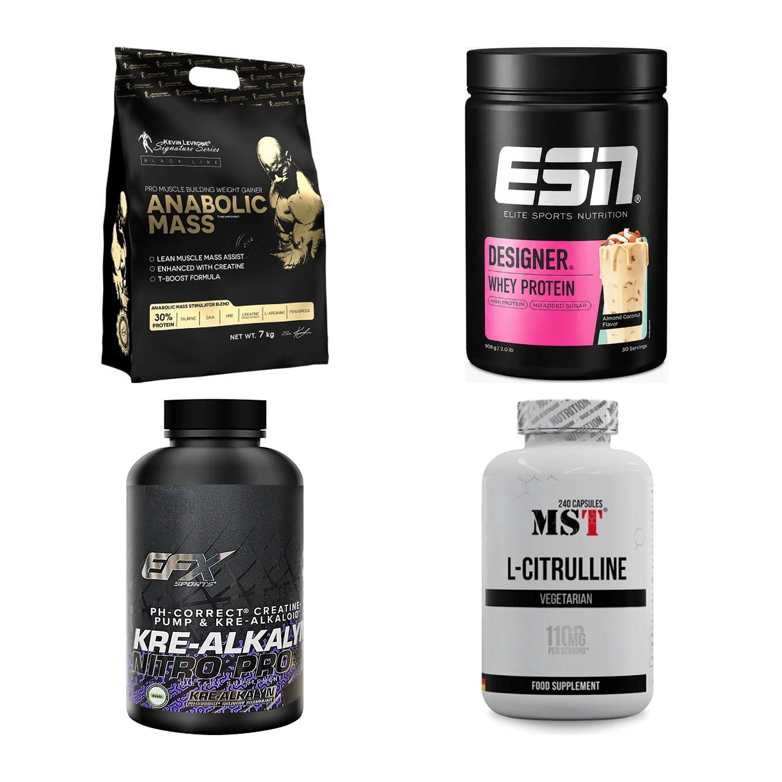 Masseaufbau für Fortgeschrittene: Kevin Levrone Anabolic + 3 weitere – alle enthaltenen Artikel