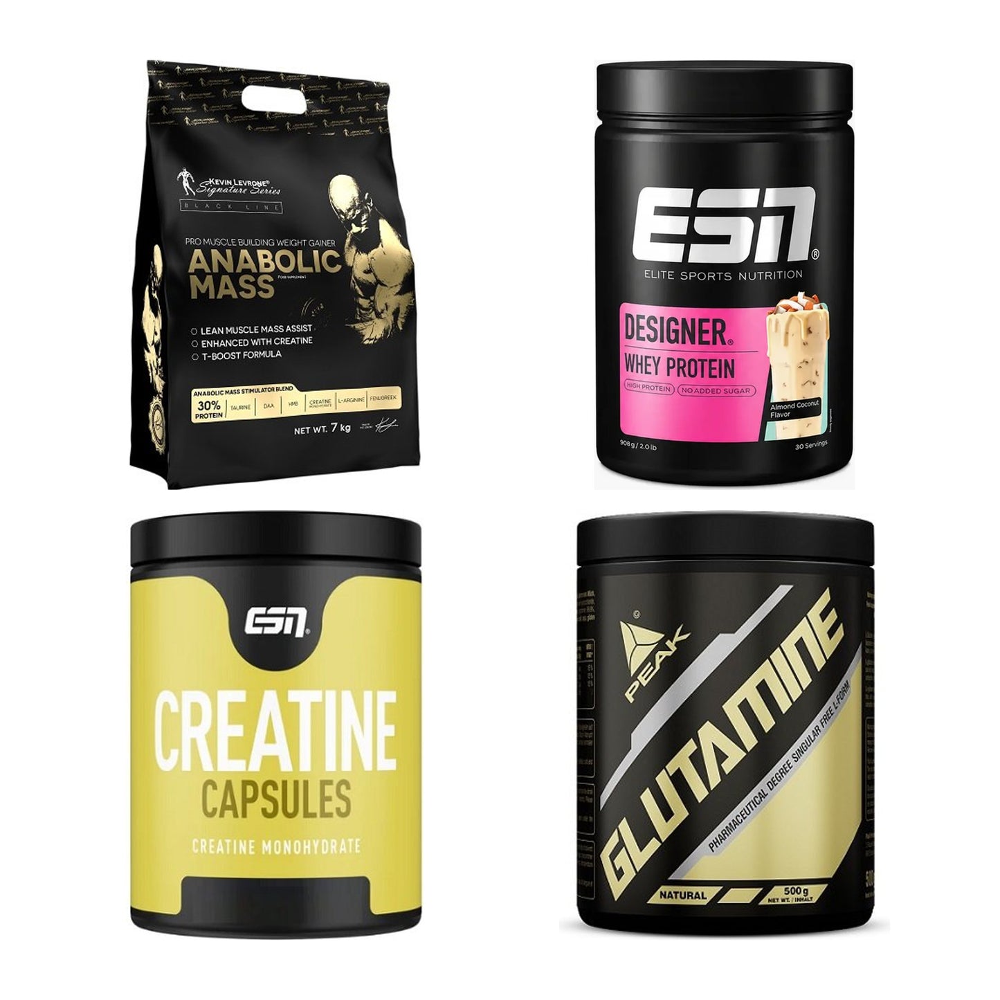 Masseaufbau für Fortgeschrittene: Kevin Levrone Anabolic + 3 weitere – alle enthaltenen Artikel