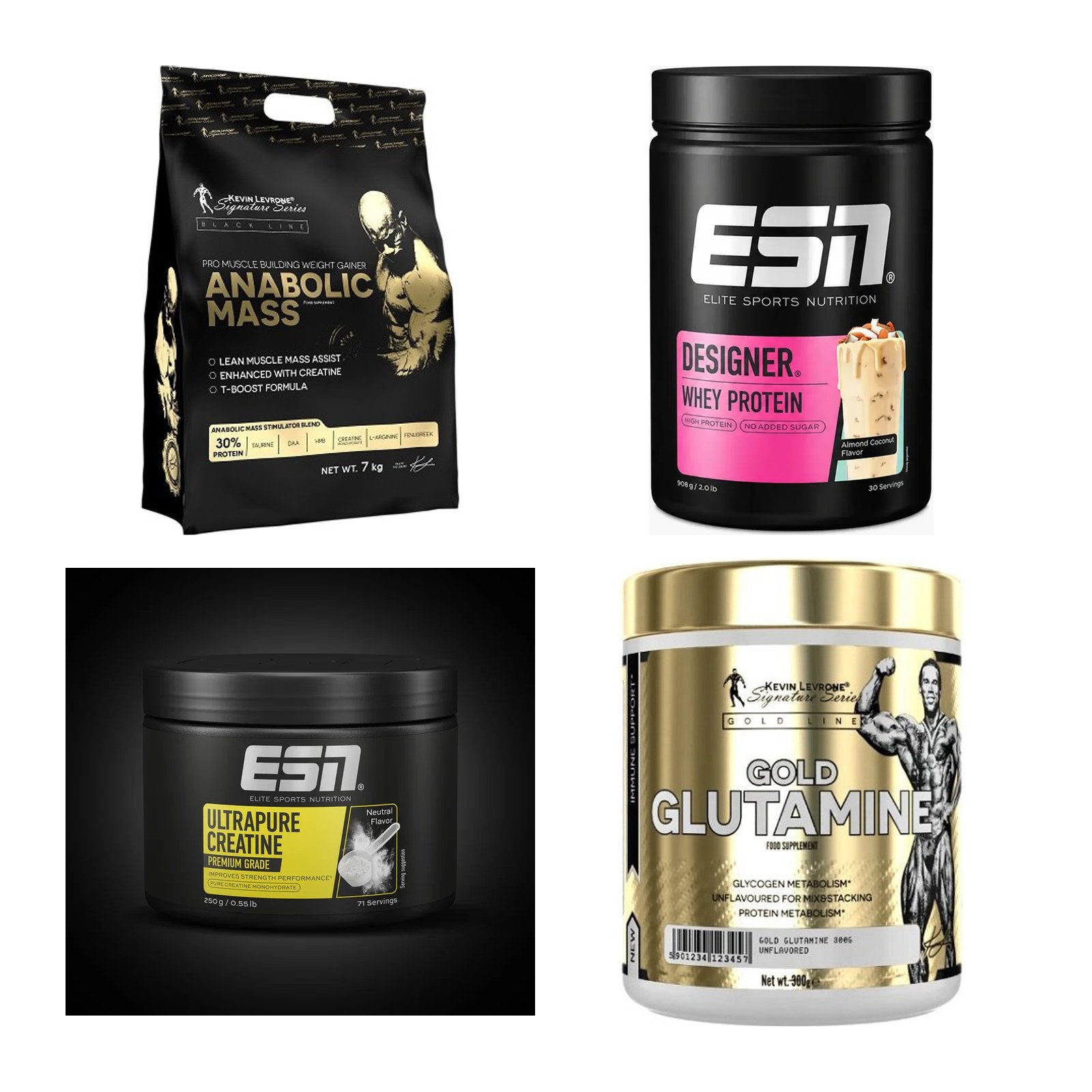 Masseaufbau für Fortgeschrittene: Kevin Levrone Anabolic + 3 weitere – alle enthaltenen Artikel