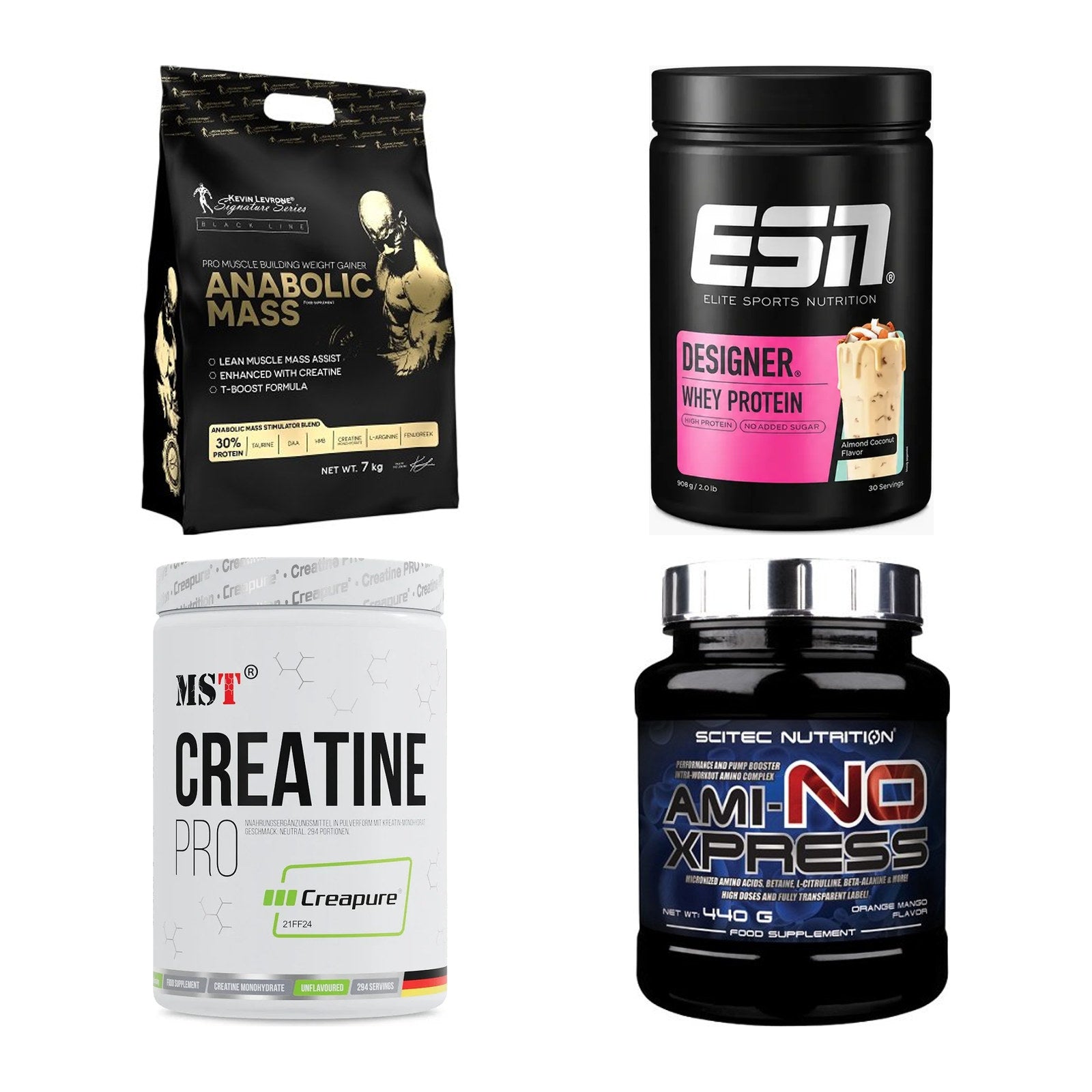 Masseaufbau für Fortgeschrittene: Kevin Levrone Anabolic + 3 weitere – alle enthaltenen Artikel