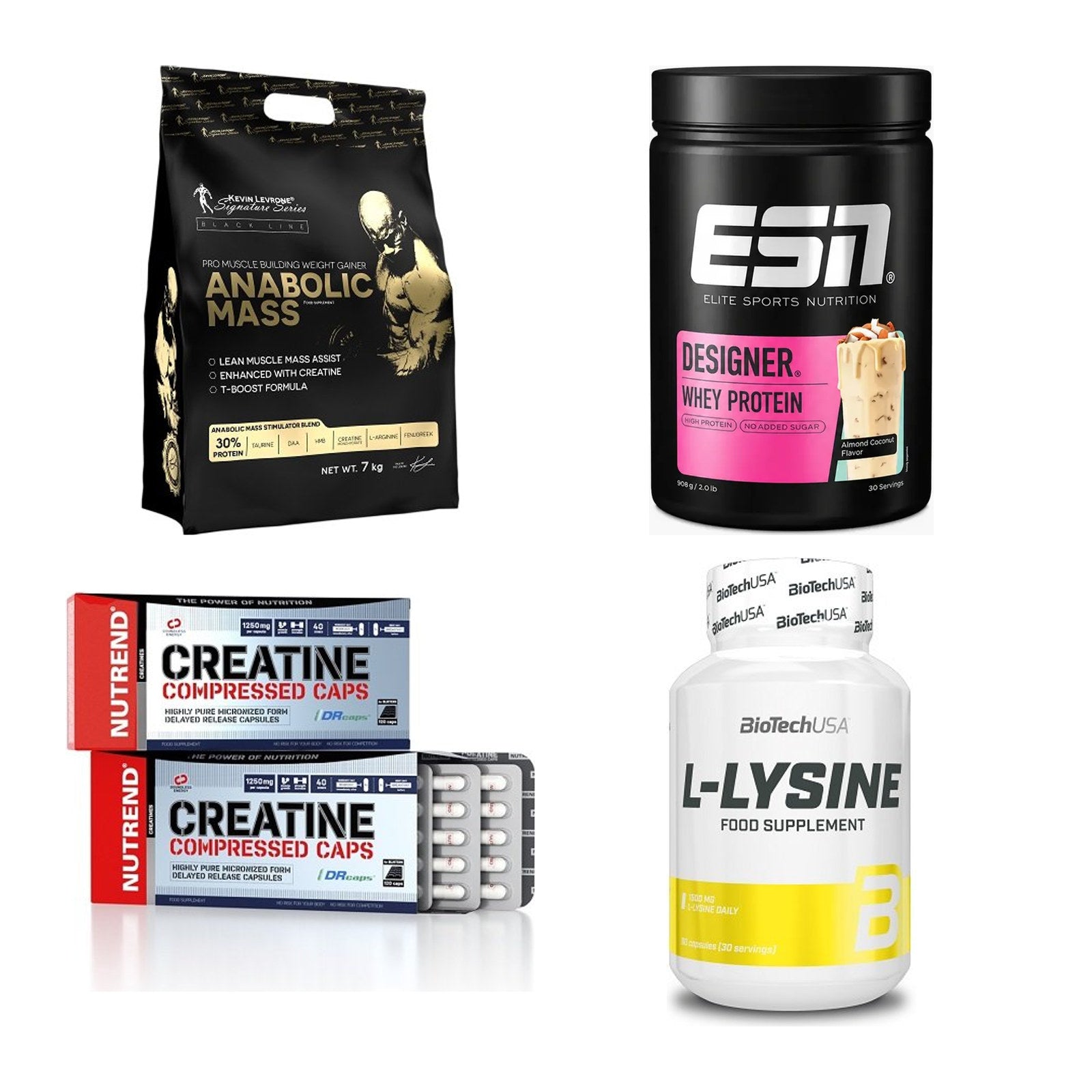 Masseaufbau für Fortgeschrittene: Kevin Levrone Anabolic + 3 weitere – alle enthaltenen Artikel