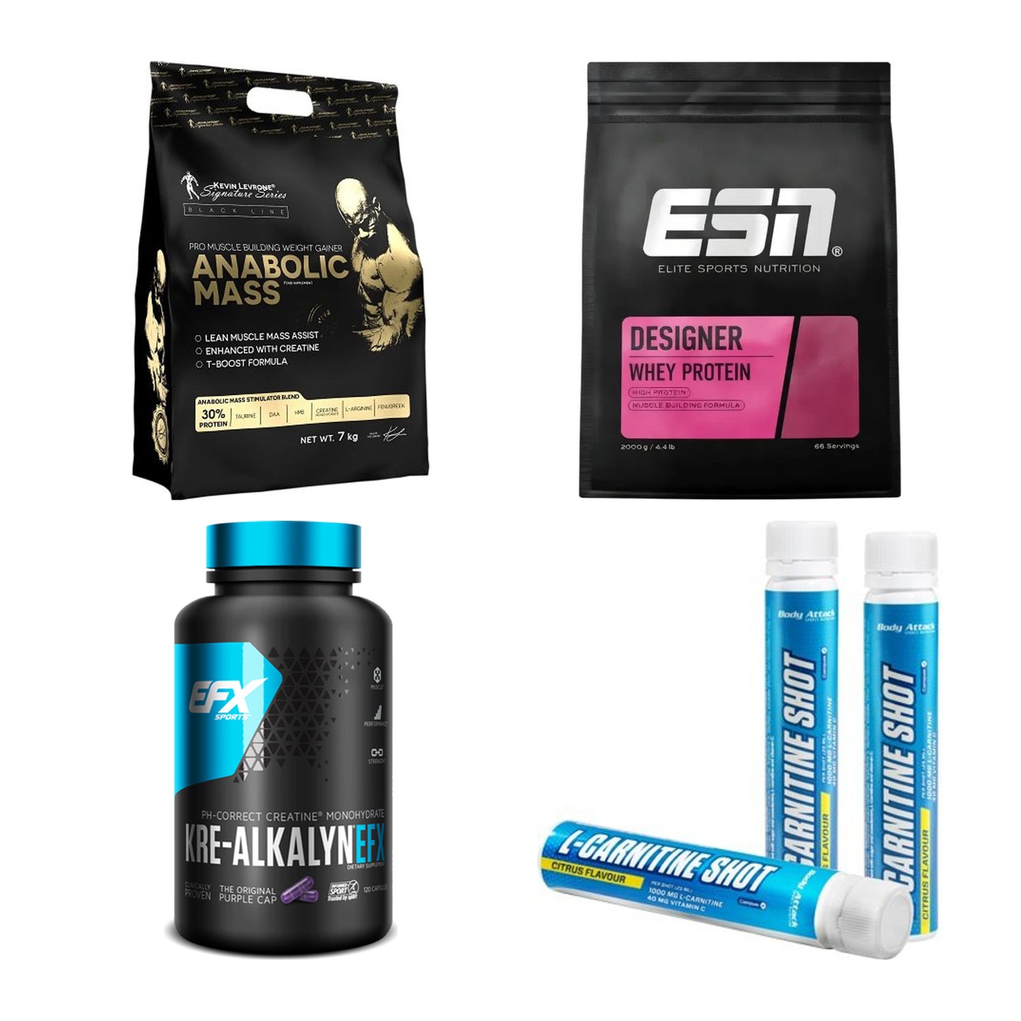 Masseaufbau für Fortgeschrittene: Kevin Levrone Anabolic + 3 weitere – alle enthaltenen Artikel