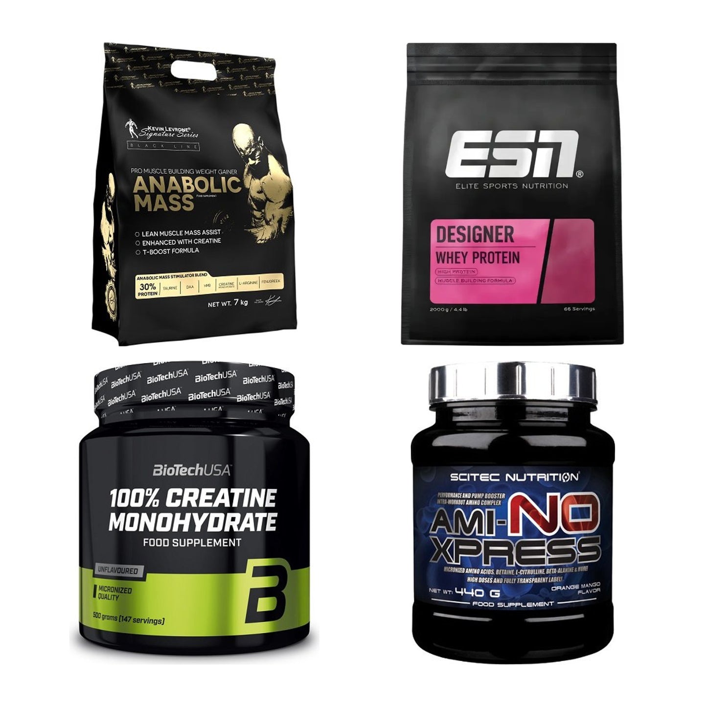Masseaufbau für Fortgeschrittene: Kevin Levrone Anabolic + 3 weitere – alle enthaltenen Artikel