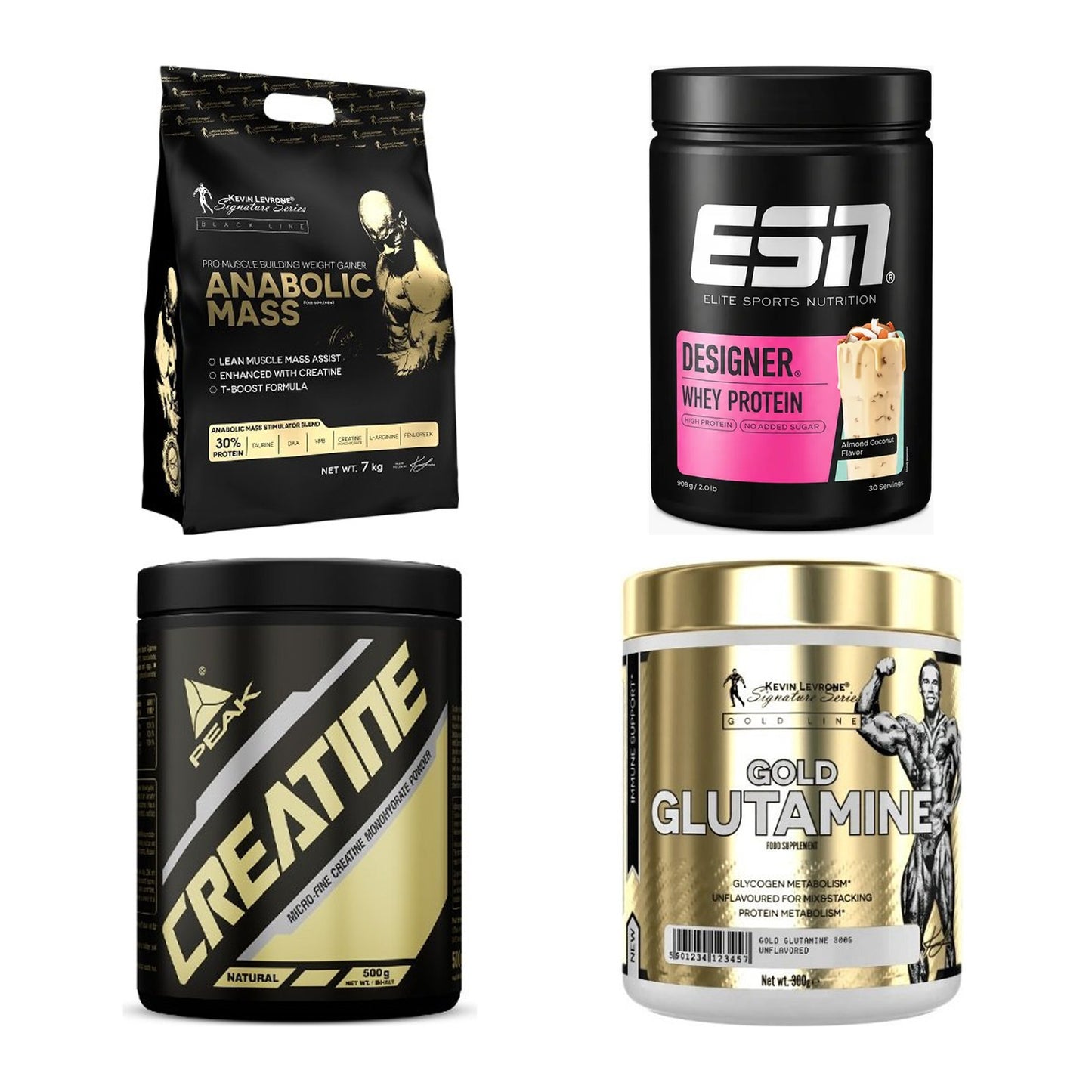Masseaufbau für Fortgeschrittene: Kevin Levrone Anabolic + 3 weitere – alle enthaltenen Artikel