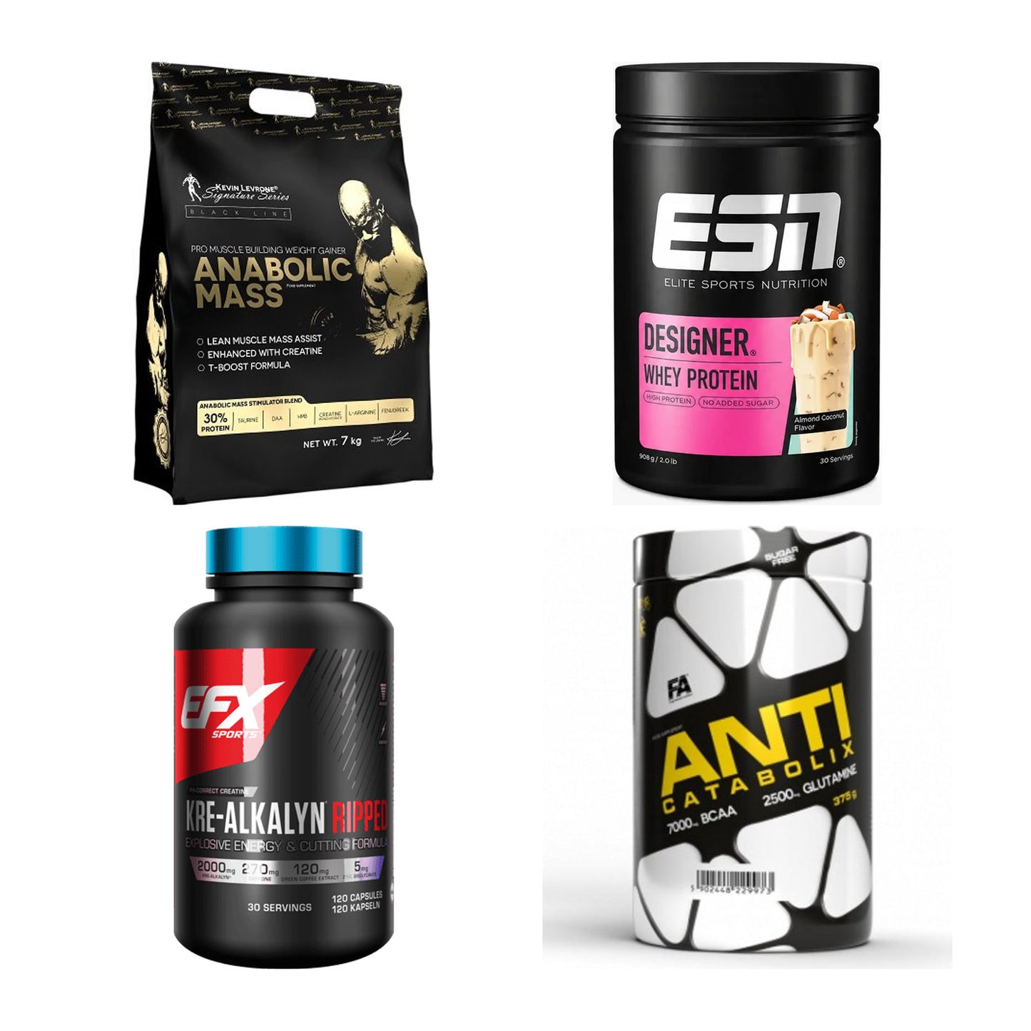 Masseaufbau für Fortgeschrittene: Kevin Levrone Anabolic + 3 weitere – alle enthaltenen Artikel
