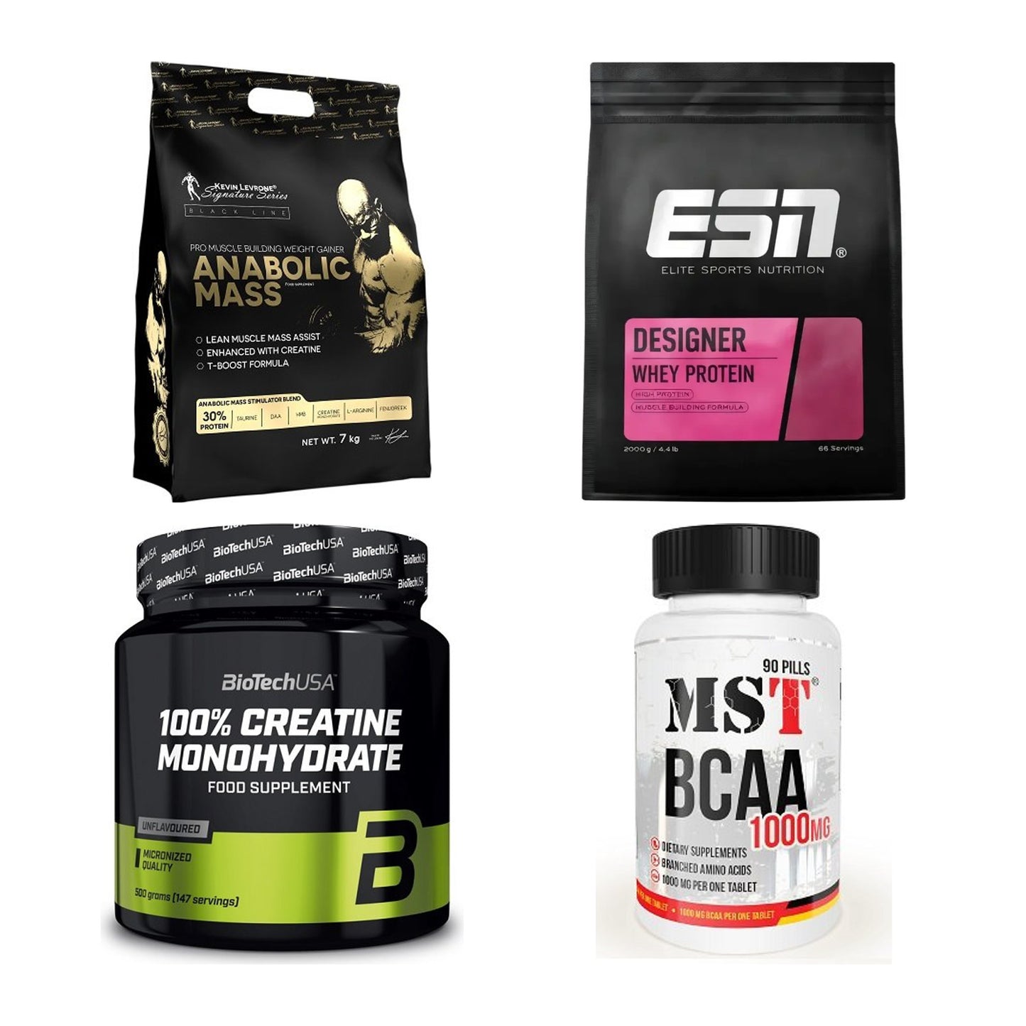 Masseaufbau für Fortgeschrittene: Kevin Levrone Anabolic + 3 weitere – alle enthaltenen Artikel
