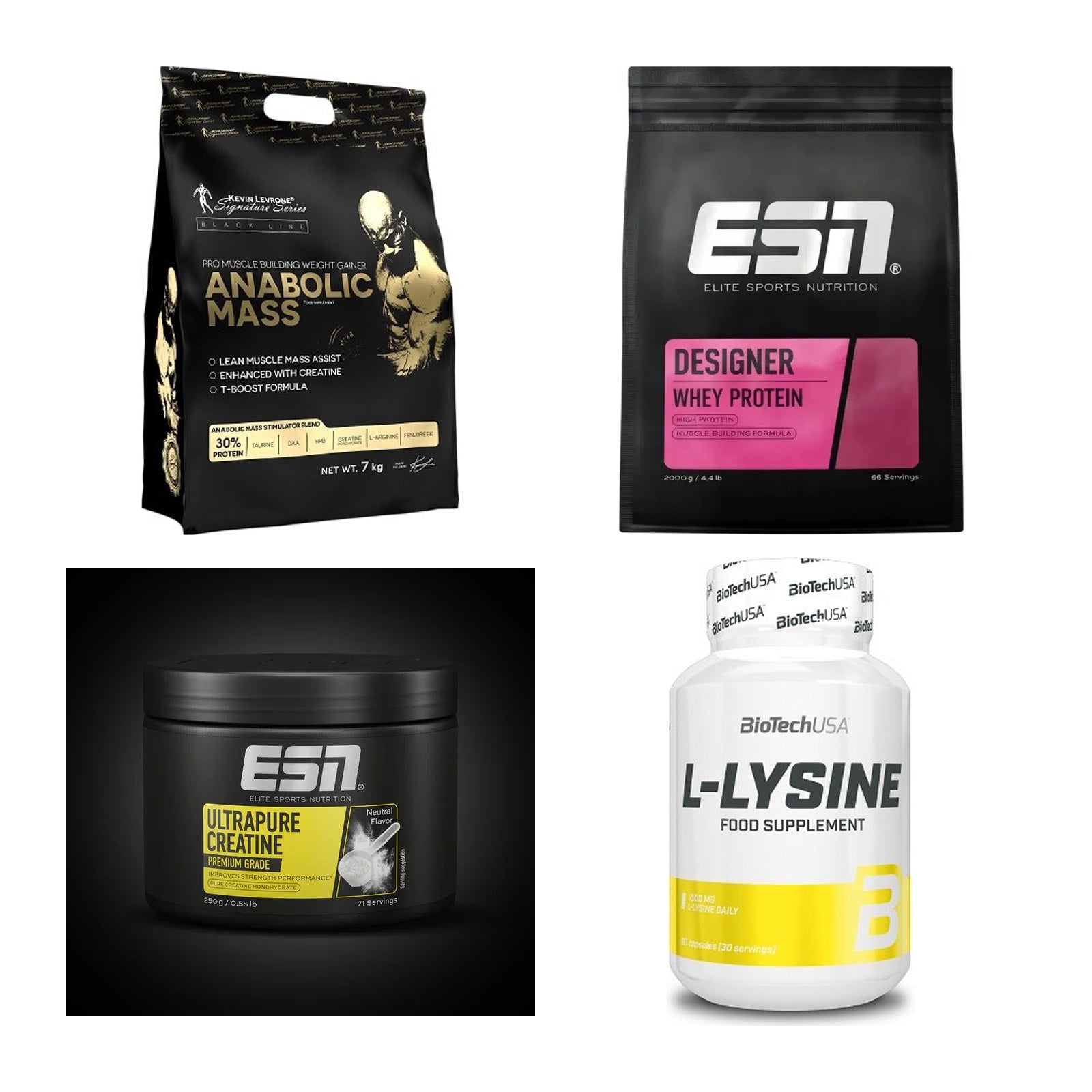 Masseaufbau für Fortgeschrittene: Kevin Levrone Anabolic + 3 weitere – alle enthaltenen Artikel