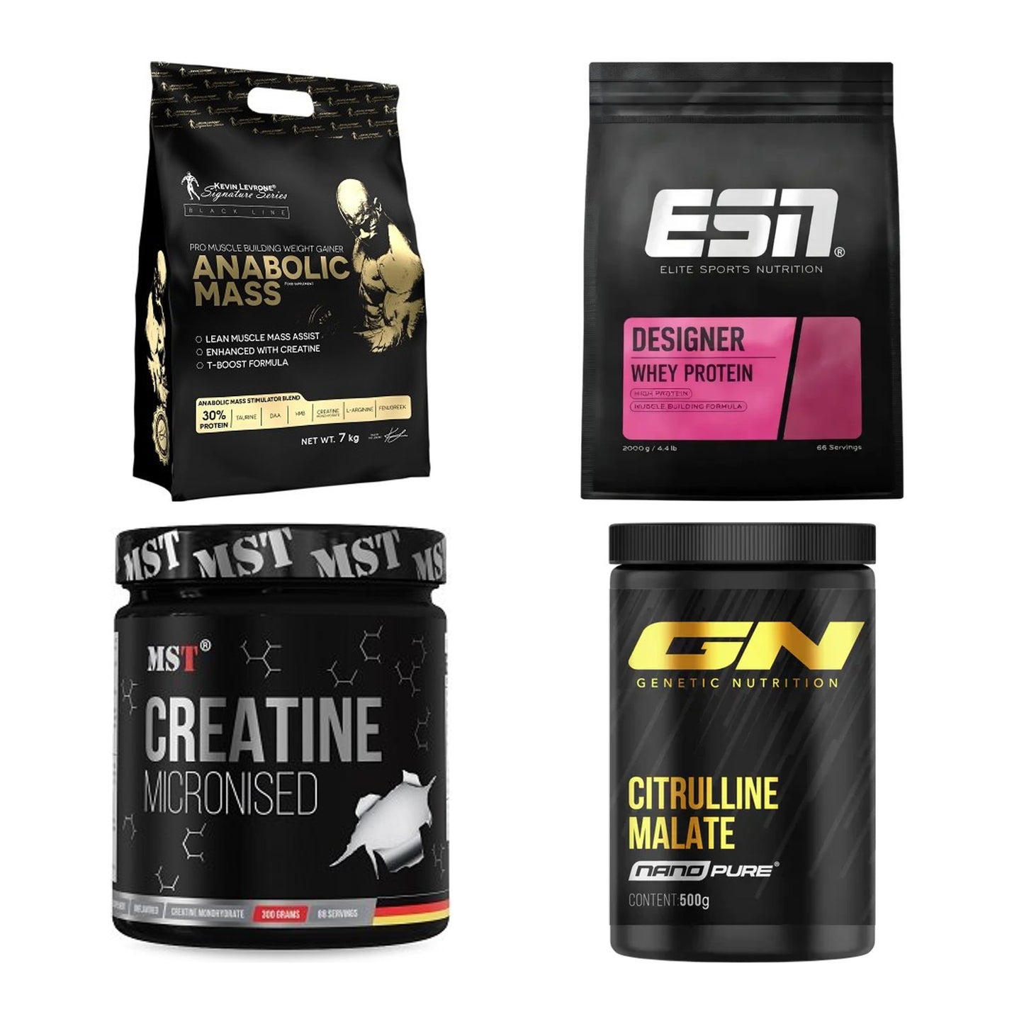 Masseaufbau für Fortgeschrittene: Kevin Levrone Anabolic + 3 weitere – alle enthaltenen Artikel