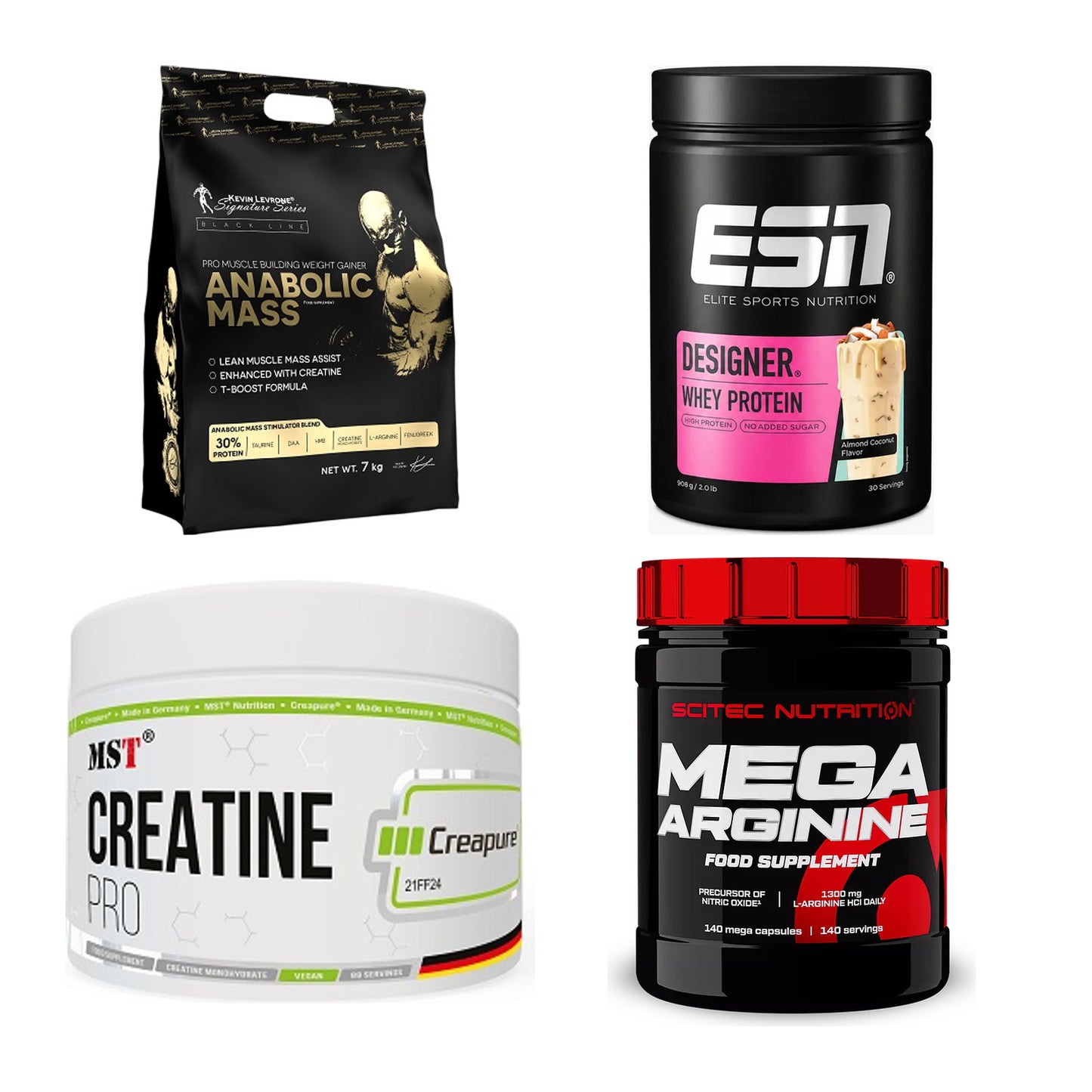 Masseaufbau für Fortgeschrittene: Kevin Levrone Anabolic + 3 weitere – alle enthaltenen Artikel