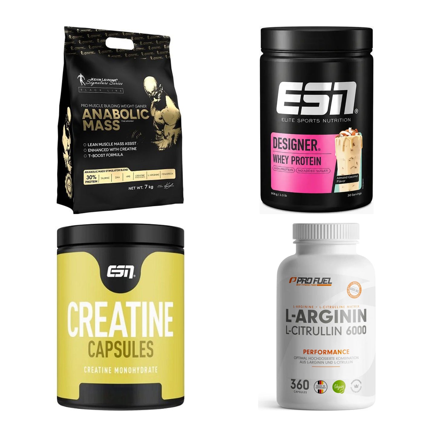 Masseaufbau für Fortgeschrittene: Kevin Levrone Anabolic + 3 weitere – alle enthaltenen Artikel