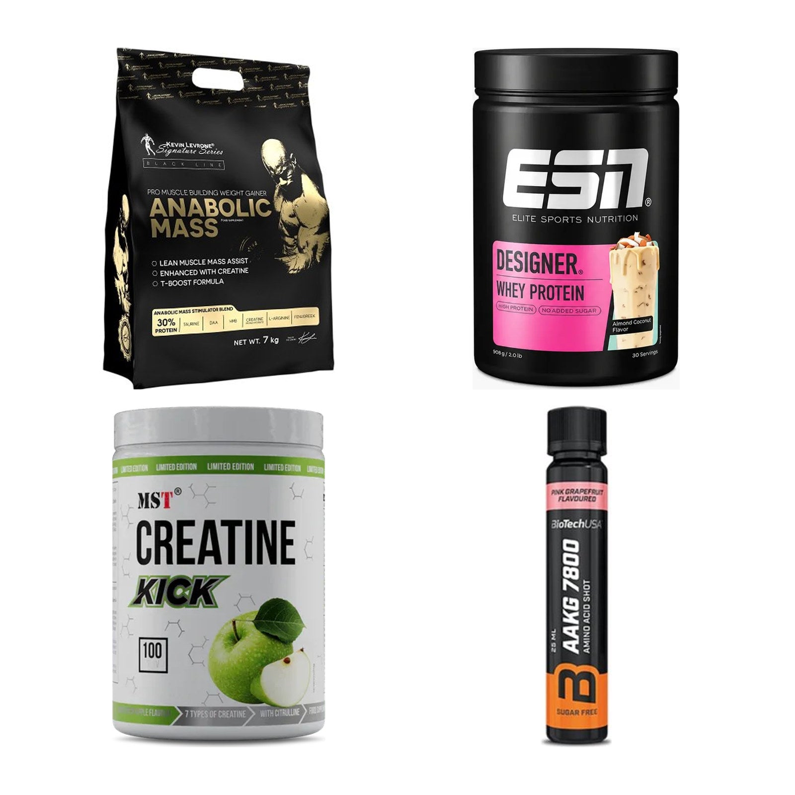 Masseaufbau für Fortgeschrittene: Kevin Levrone Anabolic + 3 weitere – alle enthaltenen Artikel