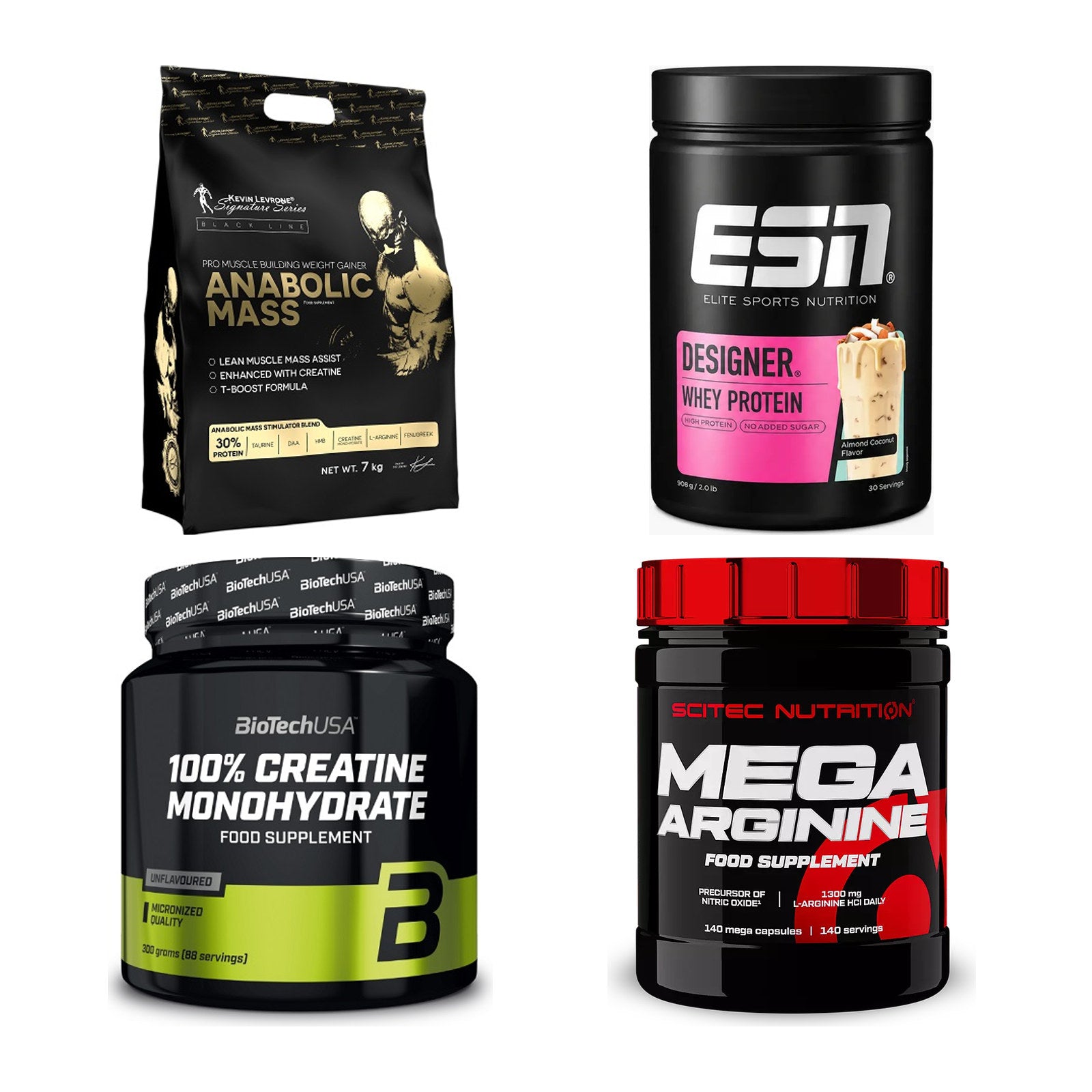 Masseaufbau für Fortgeschrittene: Kevin Levrone Anabolic + 3 weitere – alle enthaltenen Artikel