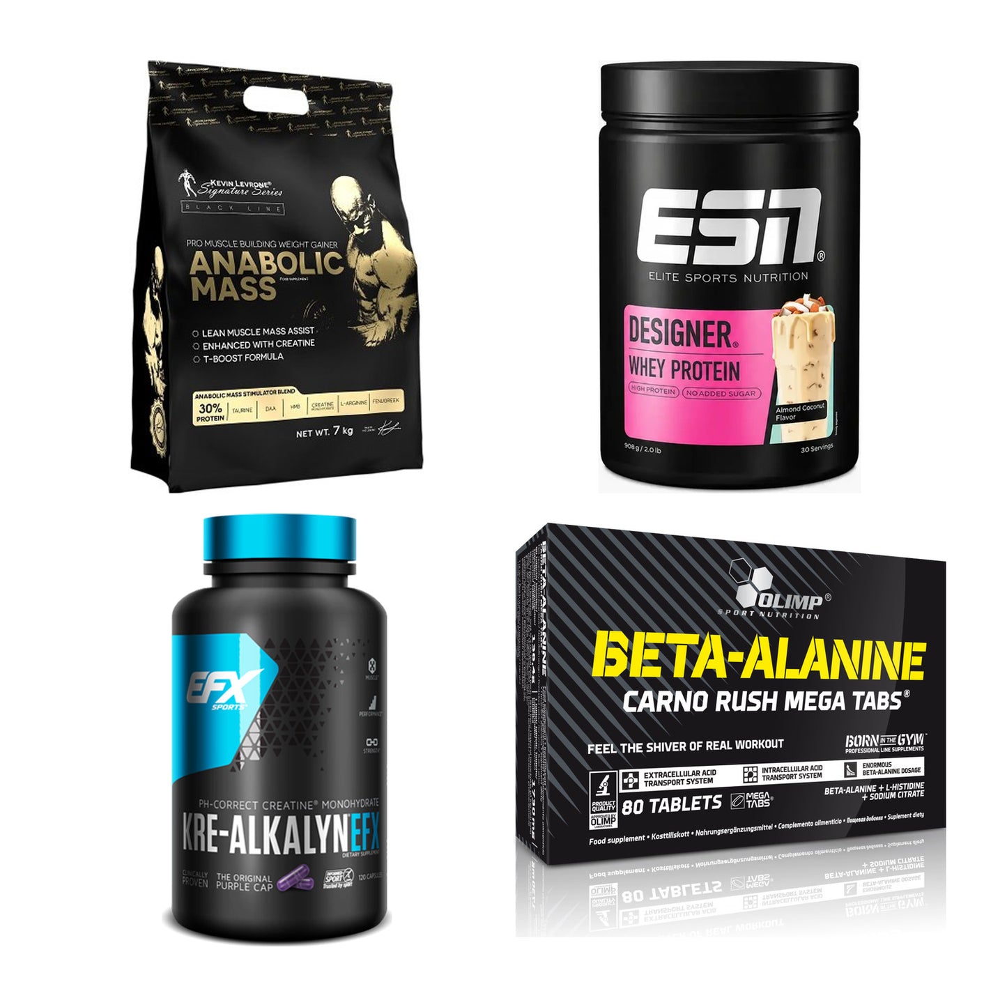 Masseaufbau für Fortgeschrittene: Kevin Levrone Anabolic + 3 weitere – alle enthaltenen Artikel