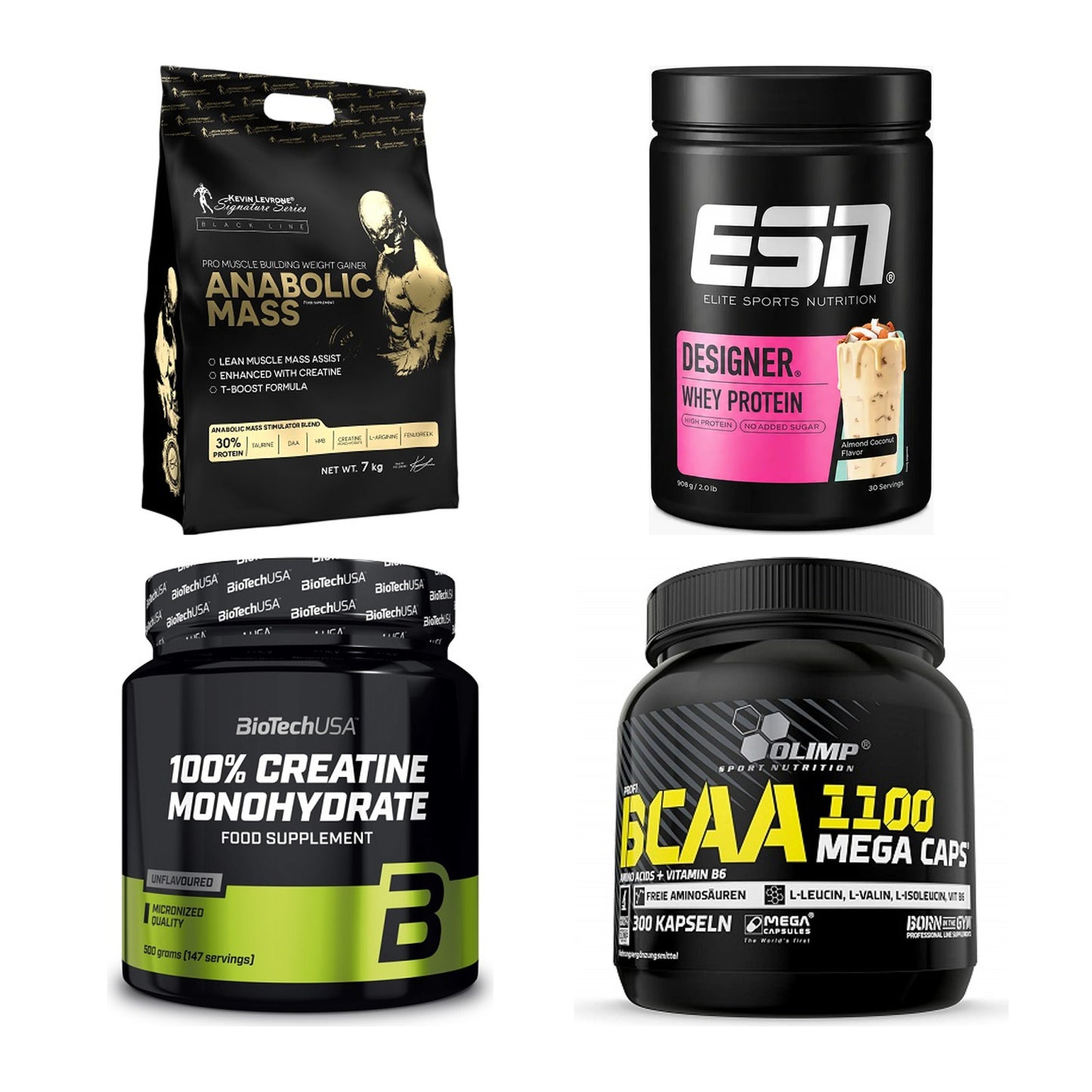 Masseaufbau für Fortgeschrittene: Kevin Levrone Anabolic + 3 weitere – alle enthaltenen Artikel