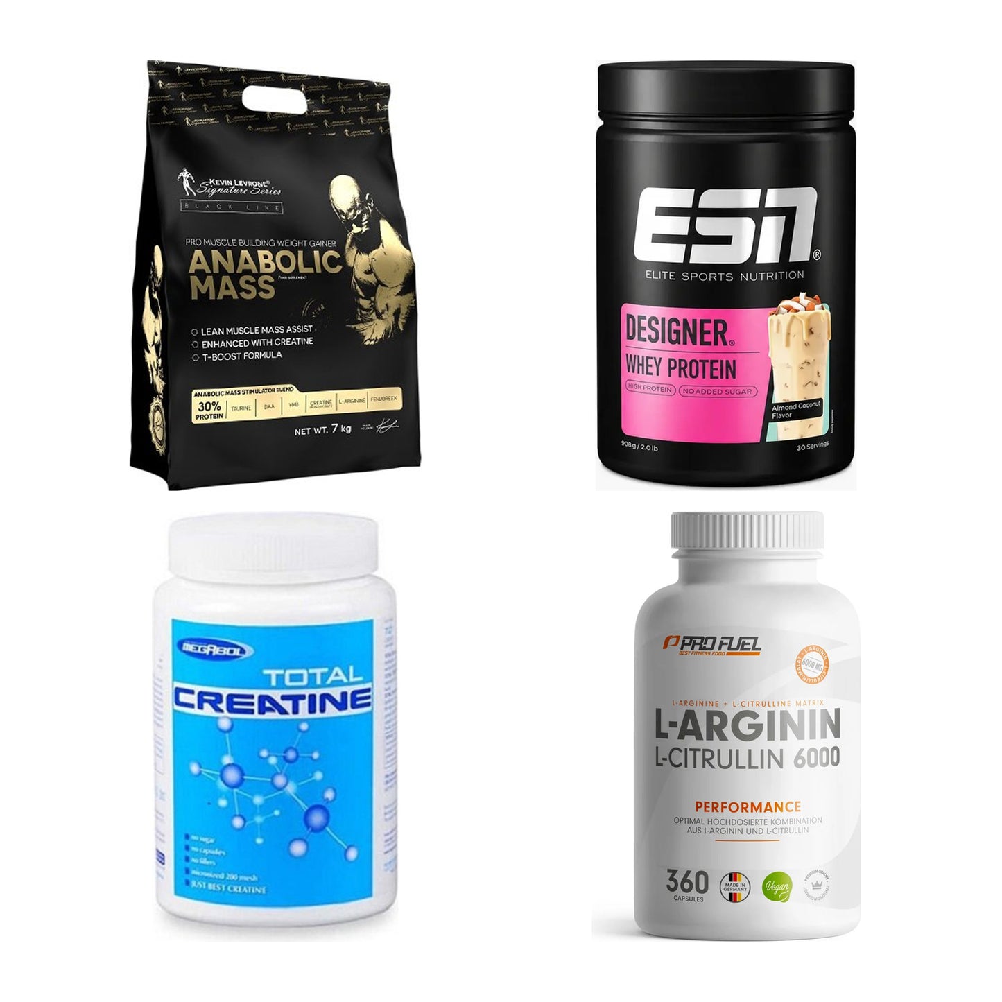 Masseaufbau für Fortgeschrittene: Kevin Levrone Anabolic + 3 weitere – alle enthaltenen Artikel