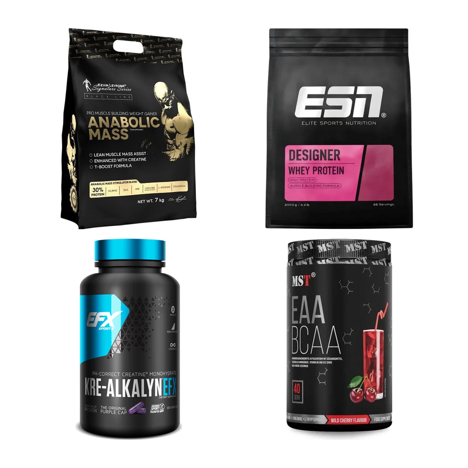 Masseaufbau für Fortgeschrittene: Kevin Levrone Anabolic + 3 weitere – alle enthaltenen Artikel