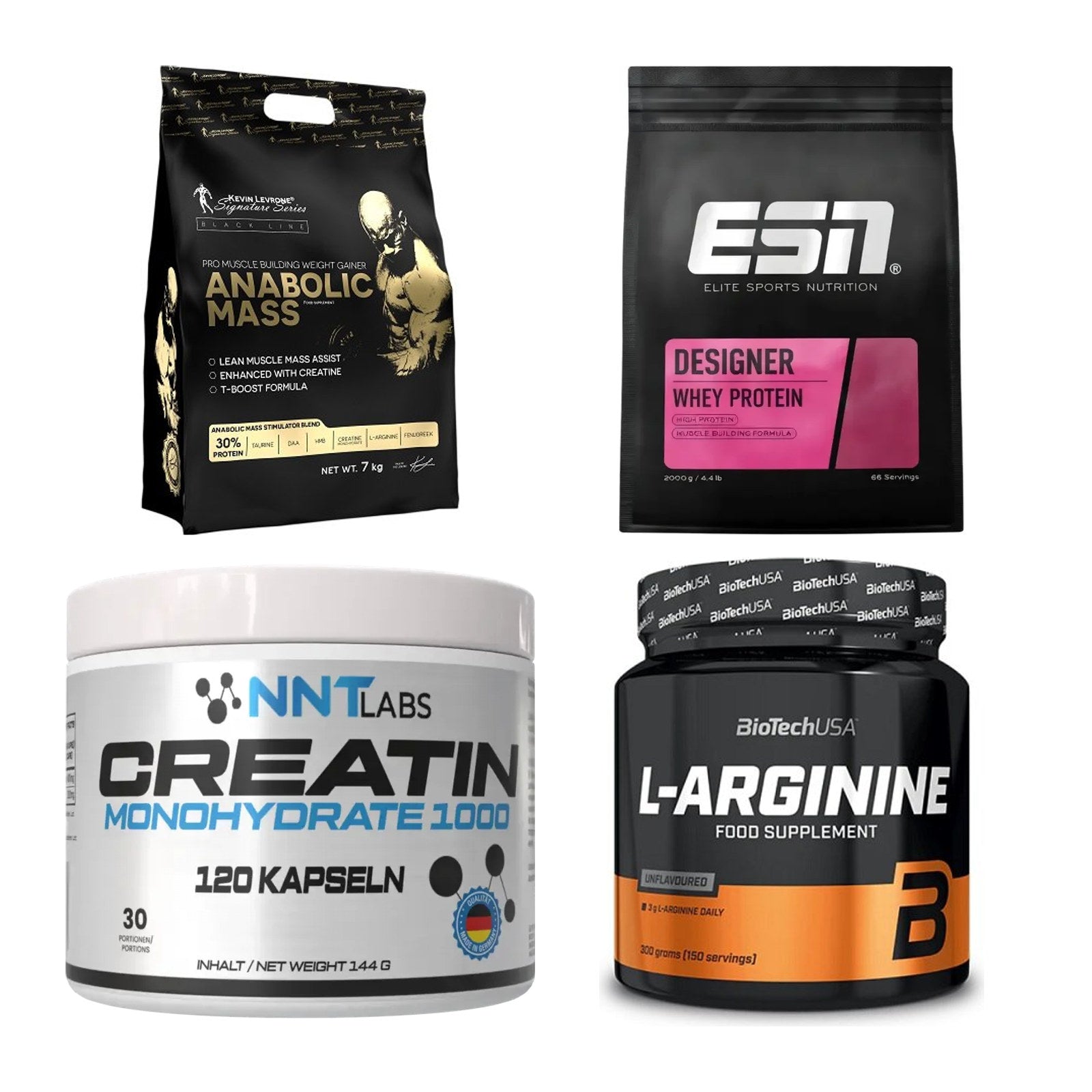 Masseaufbau für Fortgeschrittene: Kevin Levrone Anabolic + 3 weitere – alle enthaltenen Artikel