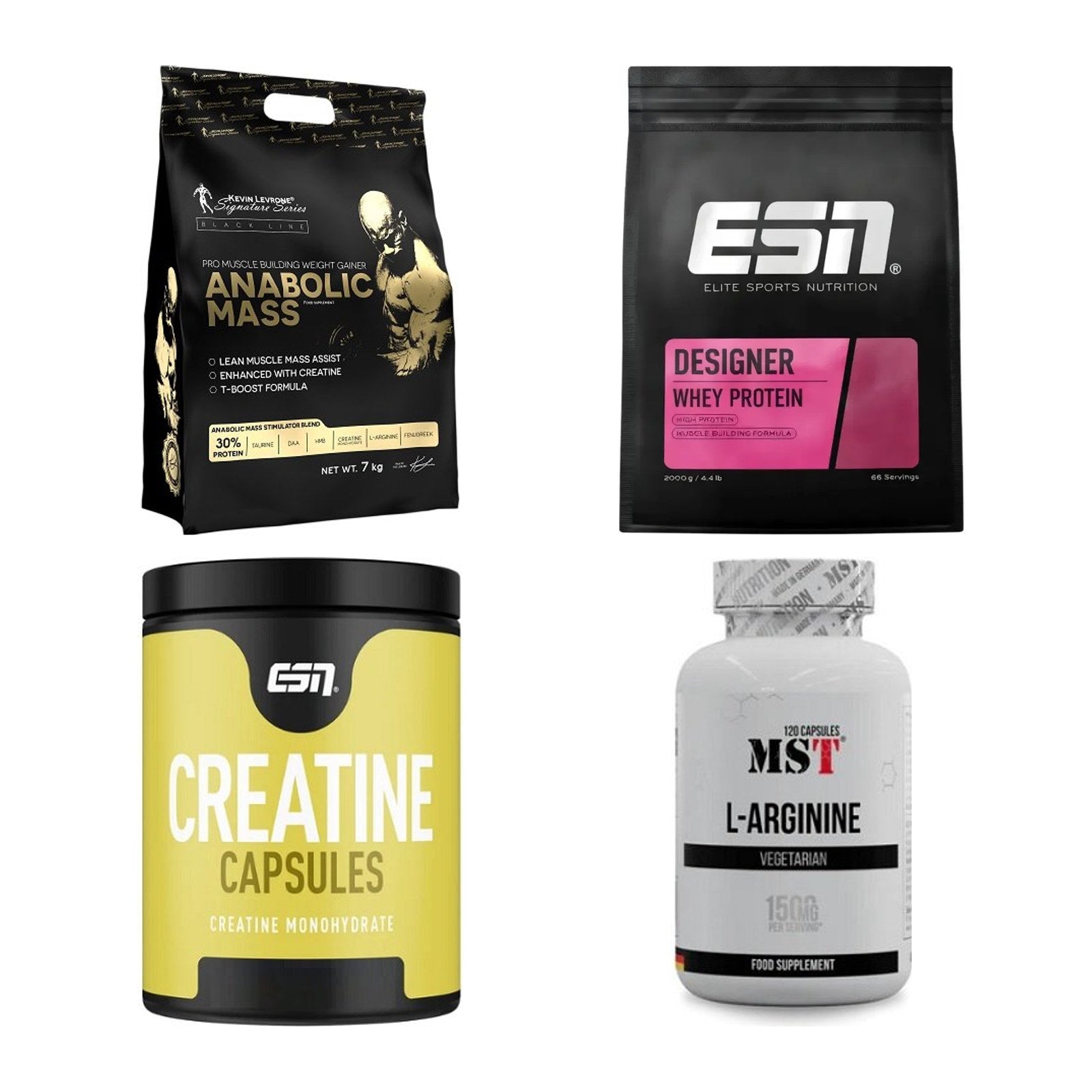 Masseaufbau für Fortgeschrittene: Kevin Levrone Anabolic + 3 weitere – alle enthaltenen Artikel