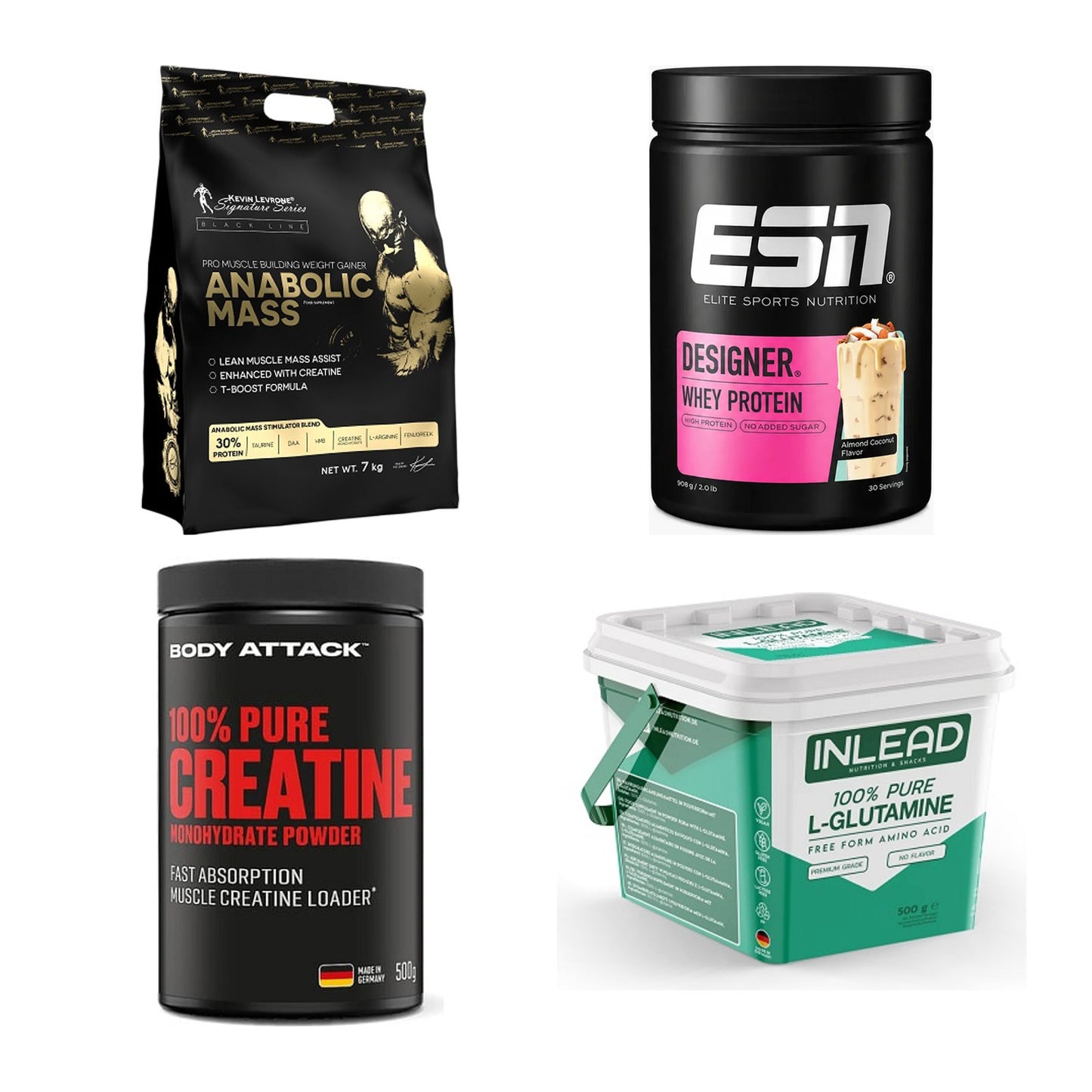 Masseaufbau für Fortgeschrittene: Kevin Levrone Anabolic + 3 weitere – alle enthaltenen Artikel