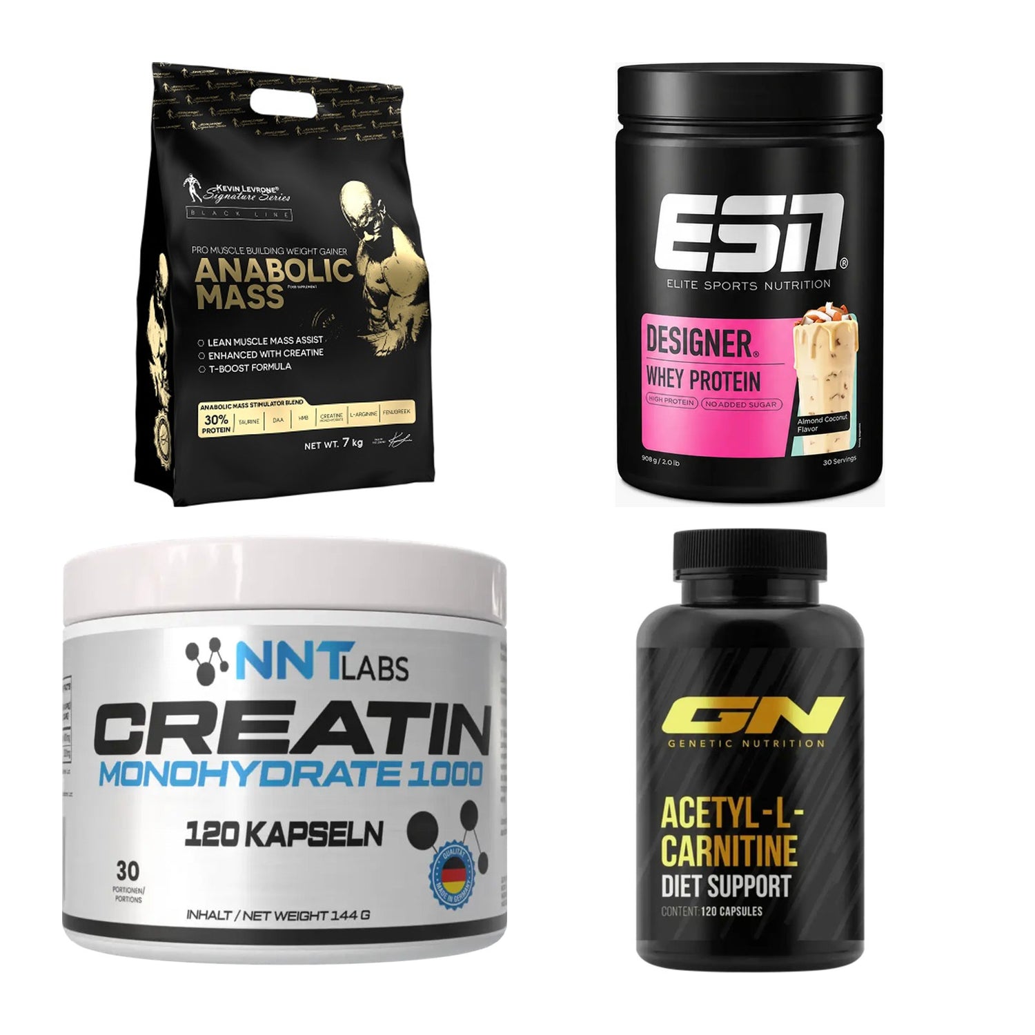 Masseaufbau für Fortgeschrittene: Kevin Levrone Anabolic + 3 weitere – alle enthaltenen Artikel