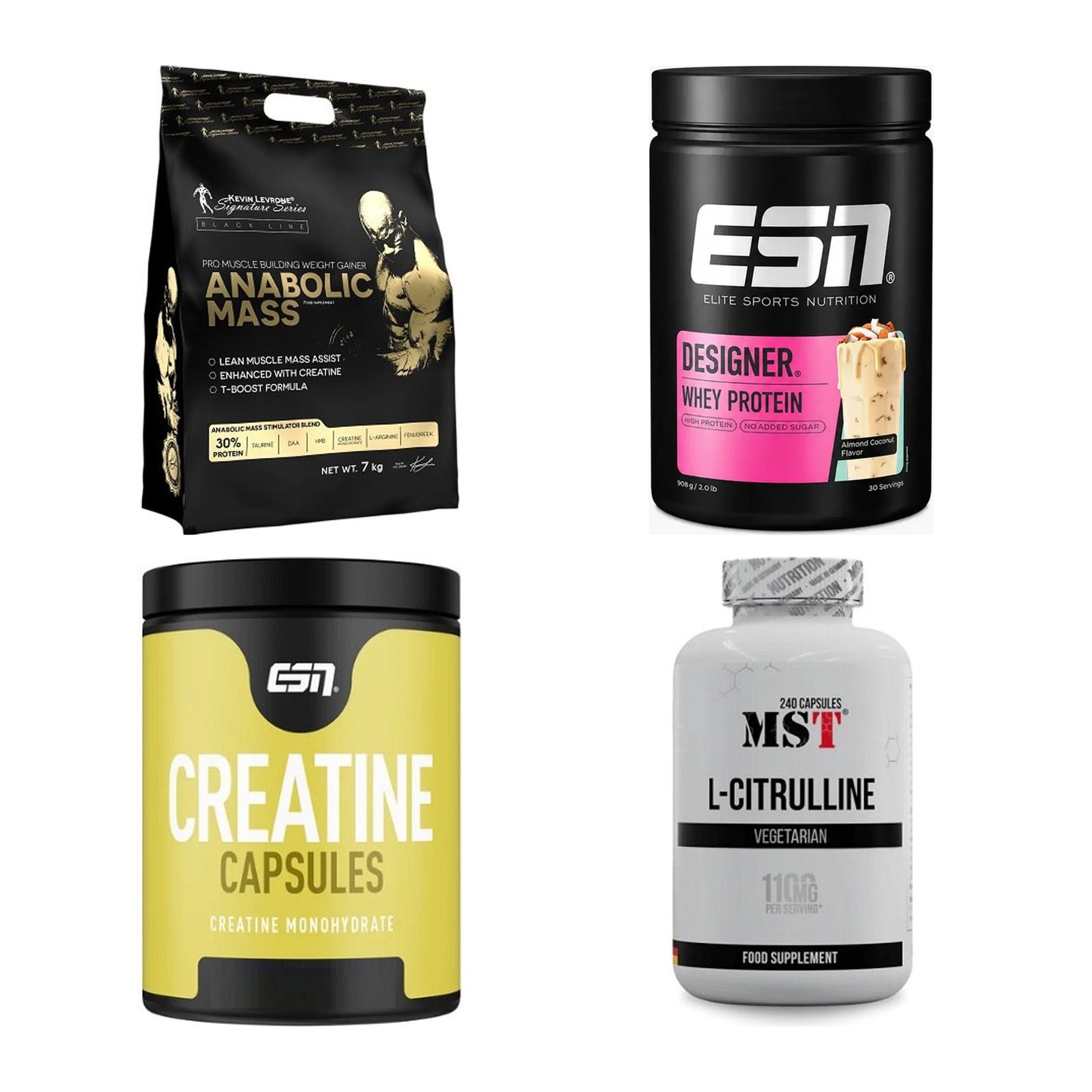 Masseaufbau für Fortgeschrittene: Kevin Levrone Anabolic + 3 weitere – alle enthaltenen Artikel