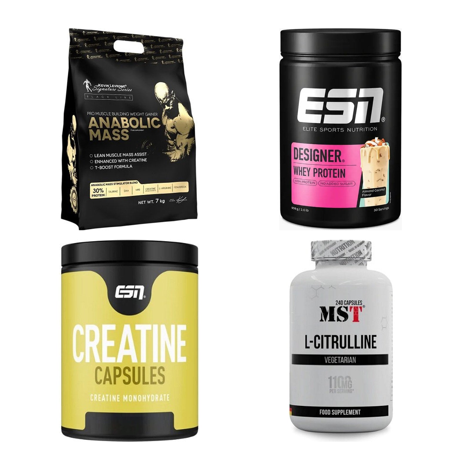 Masseaufbau für Fortgeschrittene: Kevin Levrone Anabolic + 3 weitere – alle enthaltenen Artikel