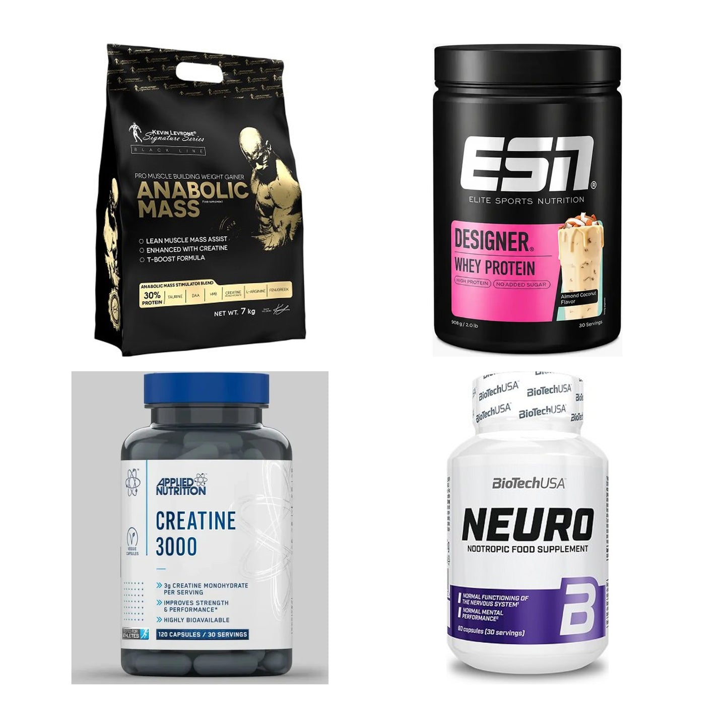 Masseaufbau für Fortgeschrittene: Kevin Levrone Anabolic + 3 weitere – alle enthaltenen Artikel