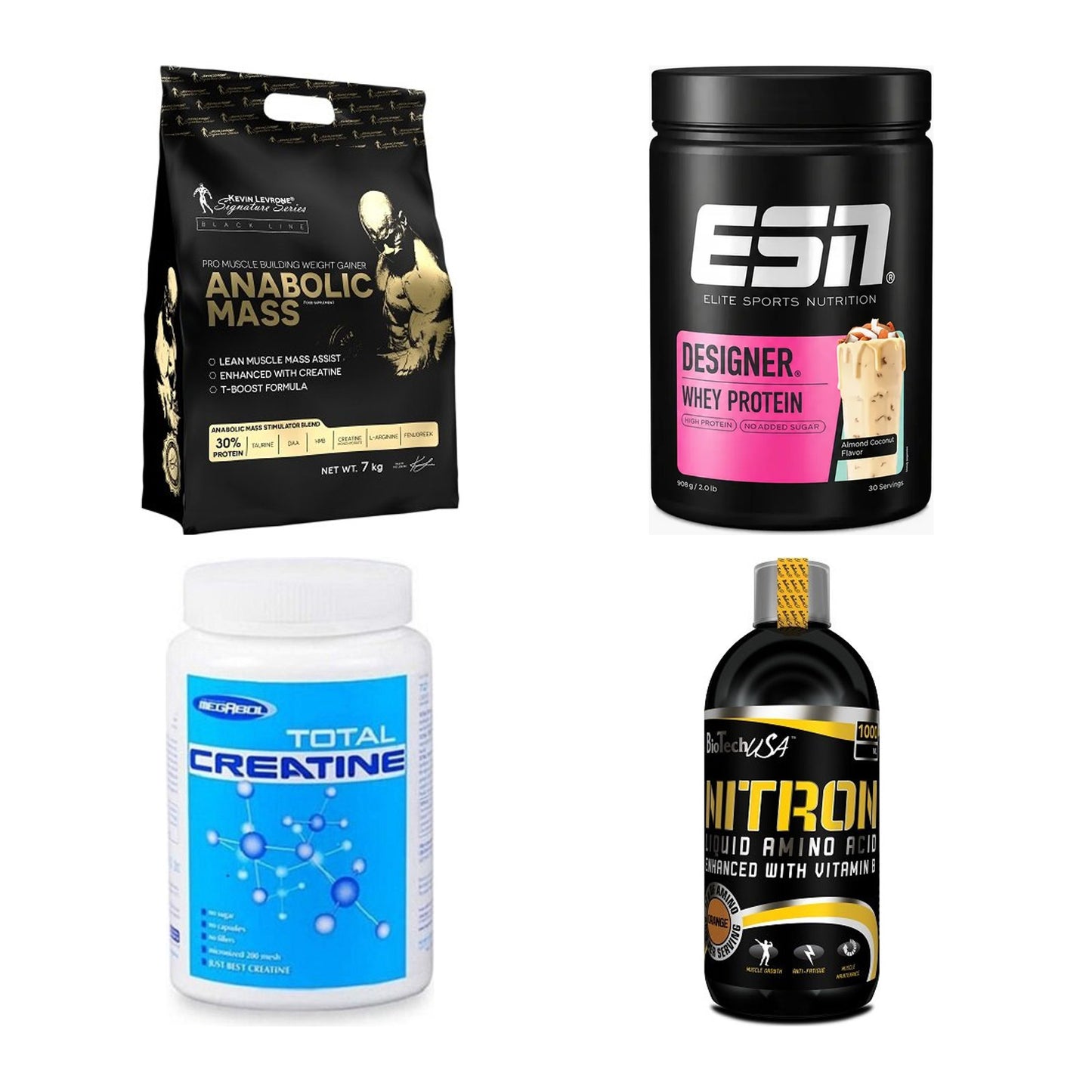 Masseaufbau für Fortgeschrittene: Kevin Levrone Anabolic + 3 weitere – alle enthaltenen Artikel