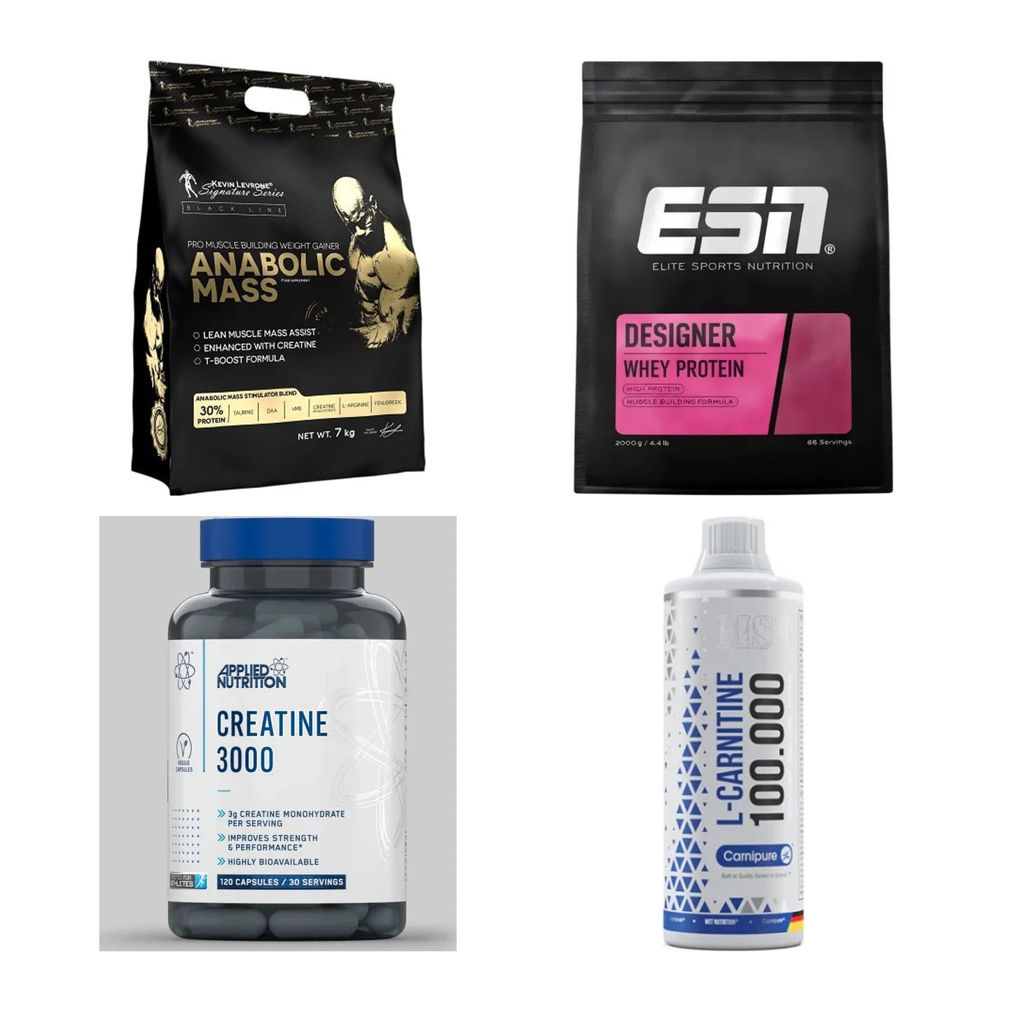Masseaufbau für Fortgeschrittene: Kevin Levrone Anabolic + 3 weitere – alle enthaltenen Artikel