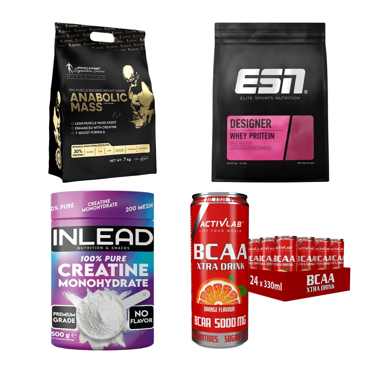 Masseaufbau für Fortgeschrittene: Kevin Levrone Anabolic + 3 weitere – alle enthaltenen Artikel