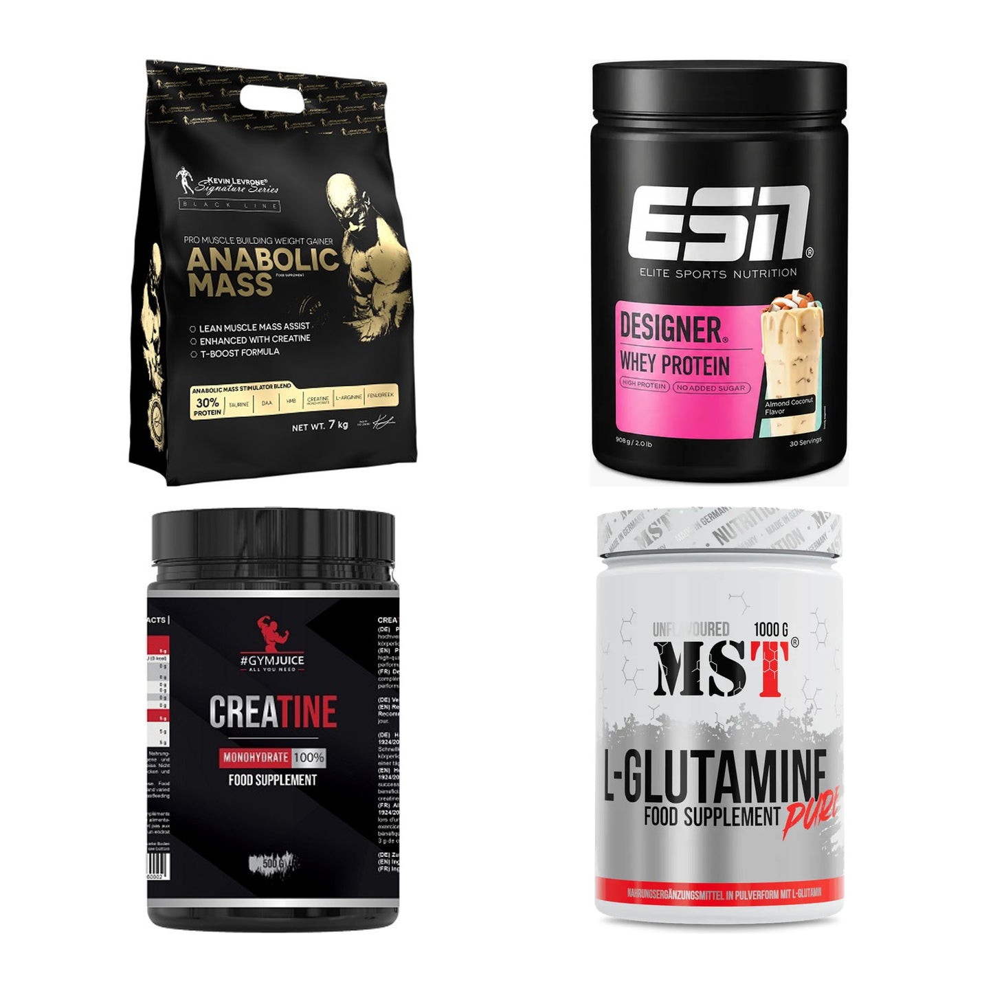 Masseaufbau für Fortgeschrittene: Kevin Levrone Anabolic + 3 weitere – alle enthaltenen Artikel