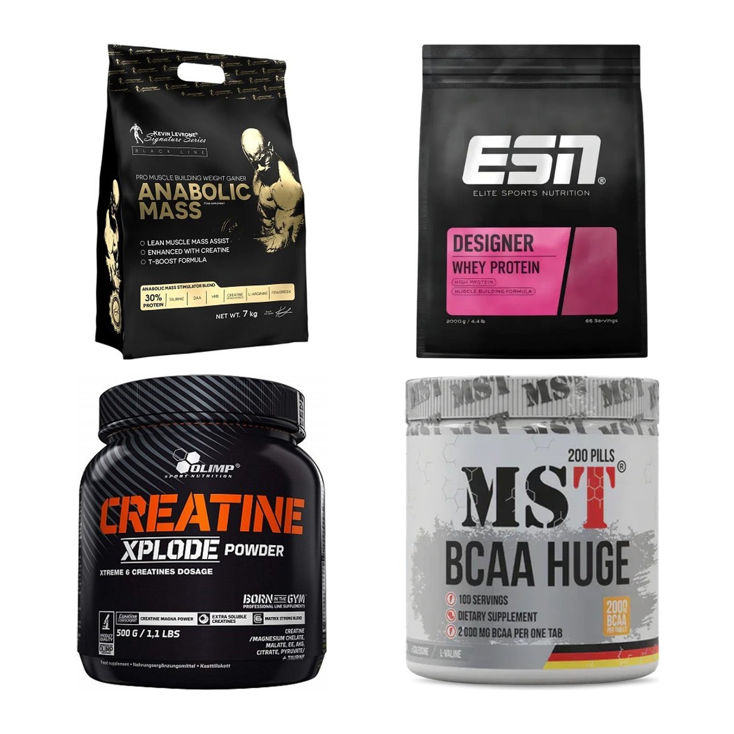 Masseaufbau für Fortgeschrittene: Kevin Levrone Anabolic + 3 weitere – alle enthaltenen Artikel