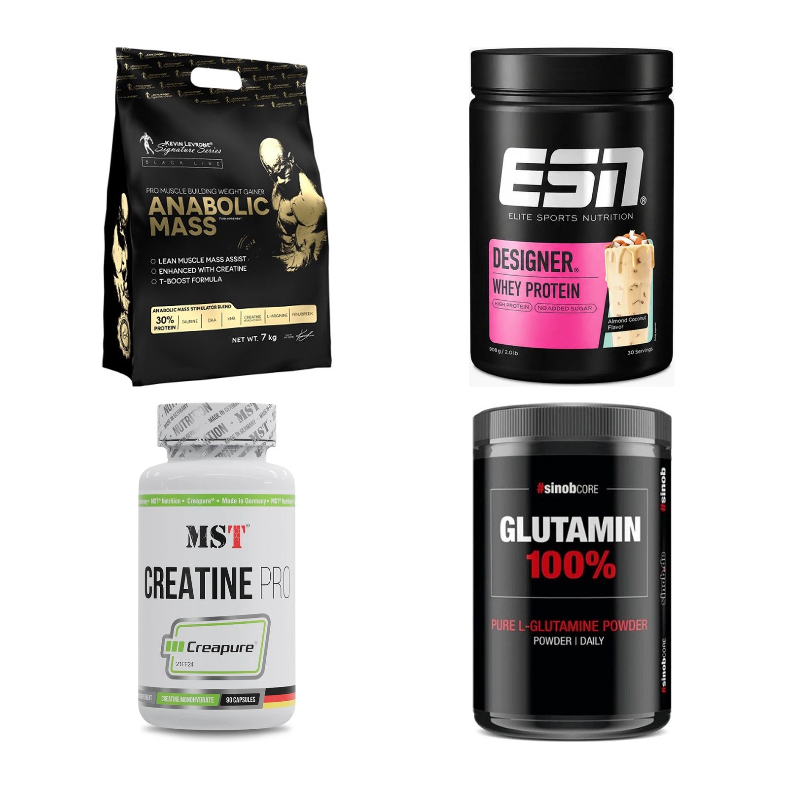 Masseaufbau für Fortgeschrittene: Kevin Levrone Anabolic + 3 weitere – alle enthaltenen Artikel