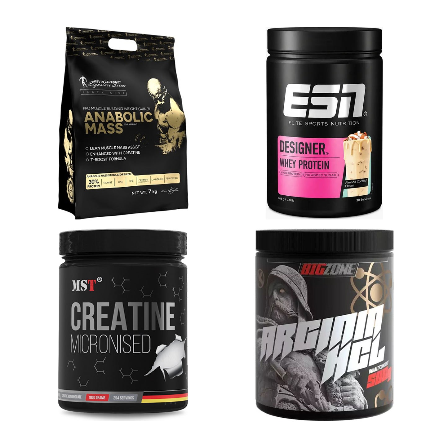 Masseaufbau für Fortgeschrittene: Kevin Levrone Anabolic + 3 weitere – alle enthaltenen Artikel