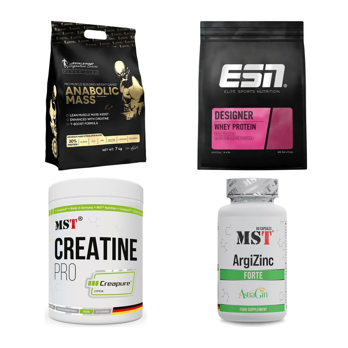 Masseaufbau für Fortgeschrittene: Kevin Levrone Anabolic + 3 weitere – alle enthaltenen Artikel