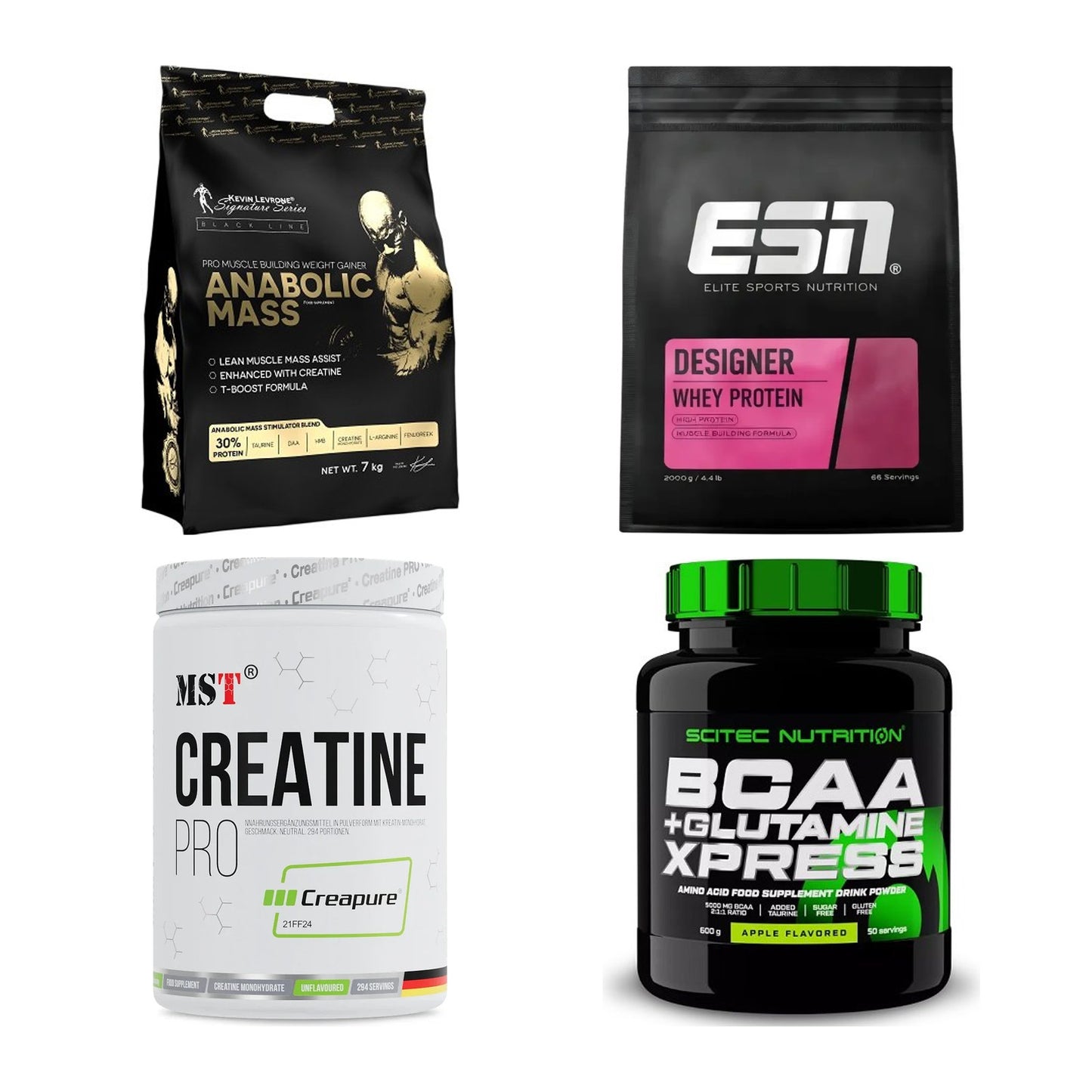 Masseaufbau für Fortgeschrittene: Kevin Levrone Anabolic + 3 weitere – alle enthaltenen Artikel