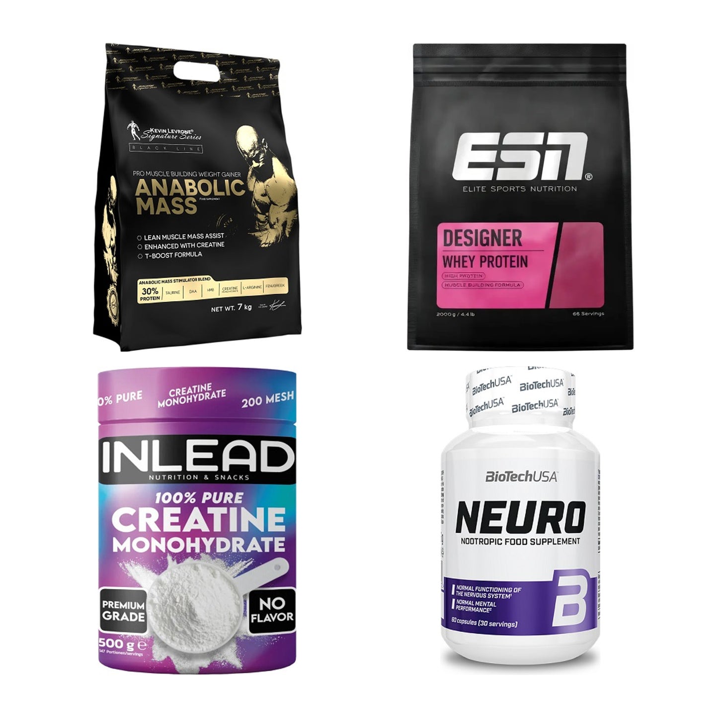 Masseaufbau für Fortgeschrittene: Kevin Levrone Anabolic + 3 weitere – alle enthaltenen Artikel