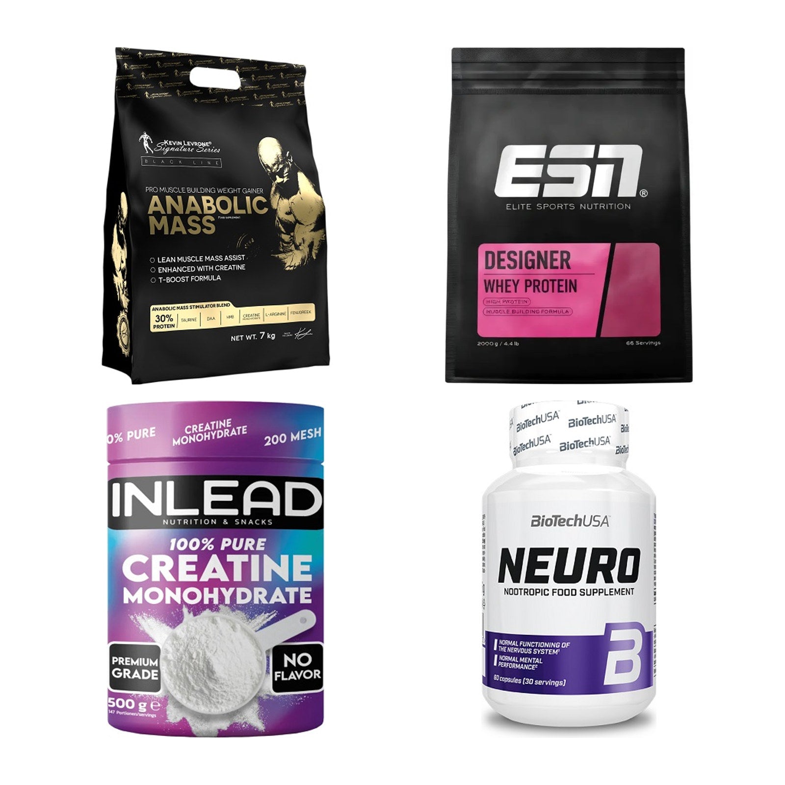 Masseaufbau für Fortgeschrittene: Kevin Levrone Anabolic + 3 weitere – alle enthaltenen Artikel