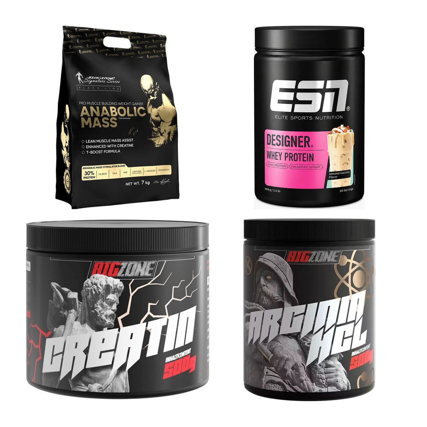 Masseaufbau für Fortgeschrittene: Kevin Levrone Anabolic + 3 weitere – alle enthaltenen Artikel