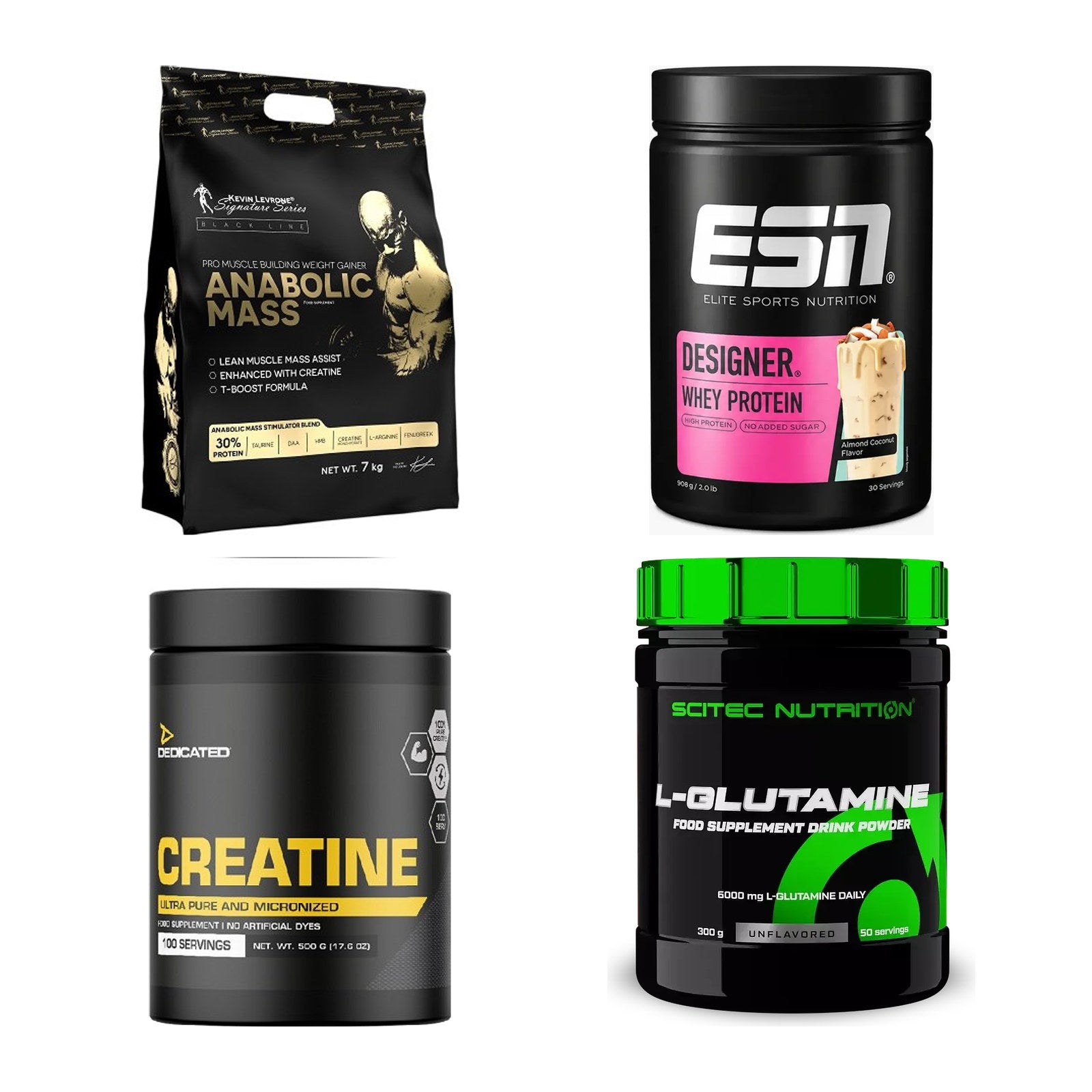 Masseaufbau für Fortgeschrittene: Kevin Levrone Anabolic + 3 weitere – alle enthaltenen Artikel