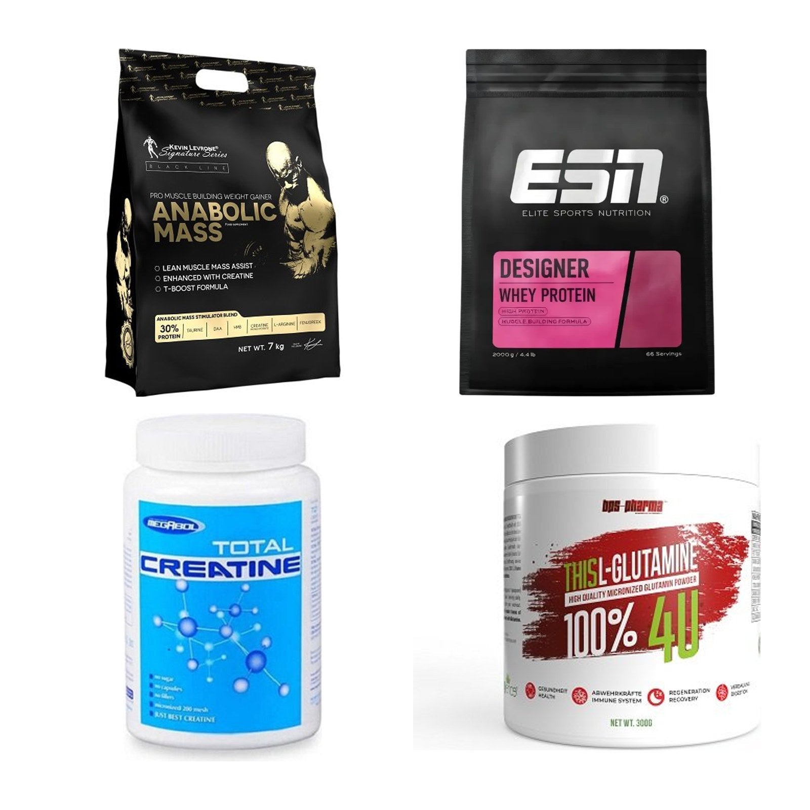 Masseaufbau für Fortgeschrittene: Kevin Levrone Anabolic + 3 weitere – alle enthaltenen Artikel