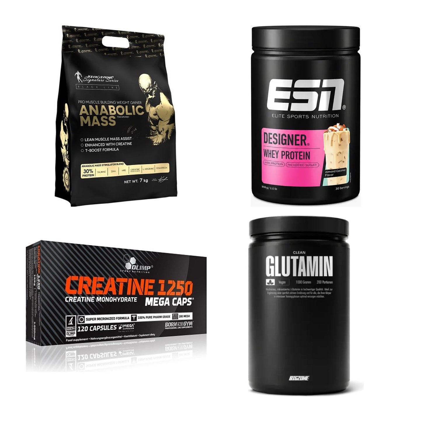 Masseaufbau für Fortgeschrittene: Kevin Levrone Anabolic + 3 weitere – alle enthaltenen Artikel