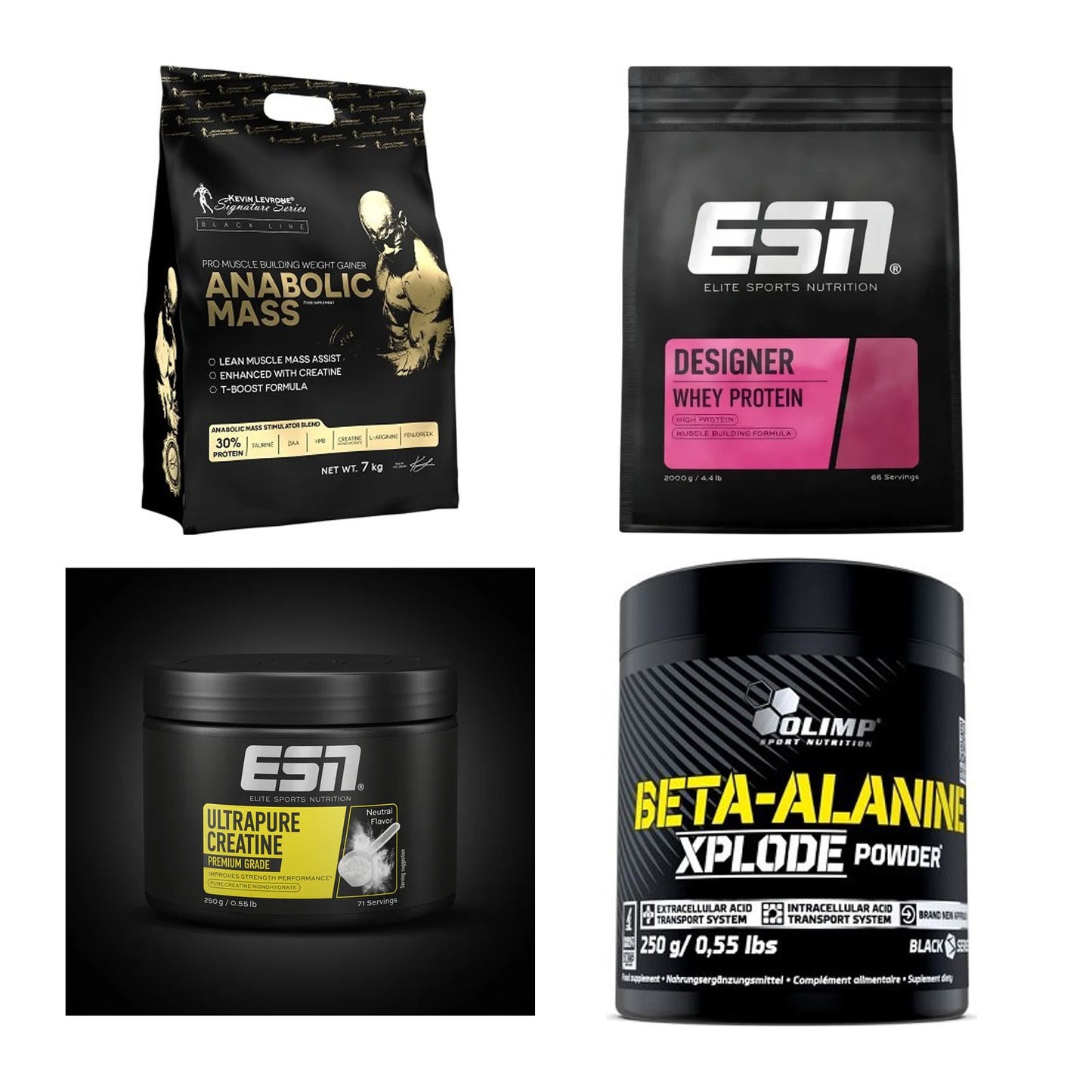 Masseaufbau für Fortgeschrittene: Kevin Levrone Anabolic + 3 weitere – alle enthaltenen Artikel