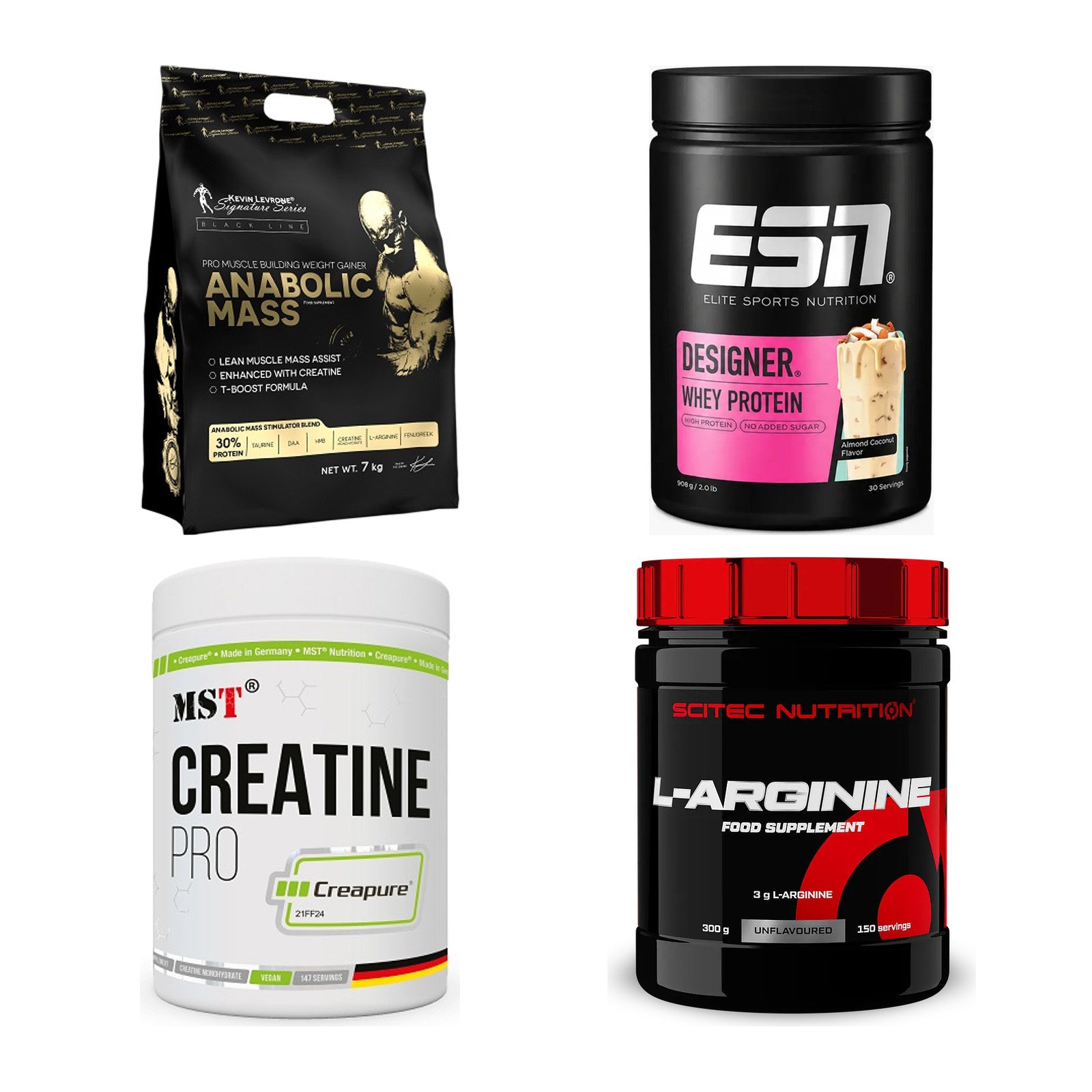Masseaufbau für Fortgeschrittene: Kevin Levrone Anabolic + 3 weitere – alle enthaltenen Artikel