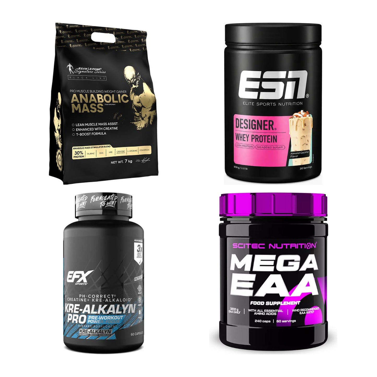 Masseaufbau für Fortgeschrittene: Kevin Levrone Anabolic + 3 weitere – alle enthaltenen Artikel