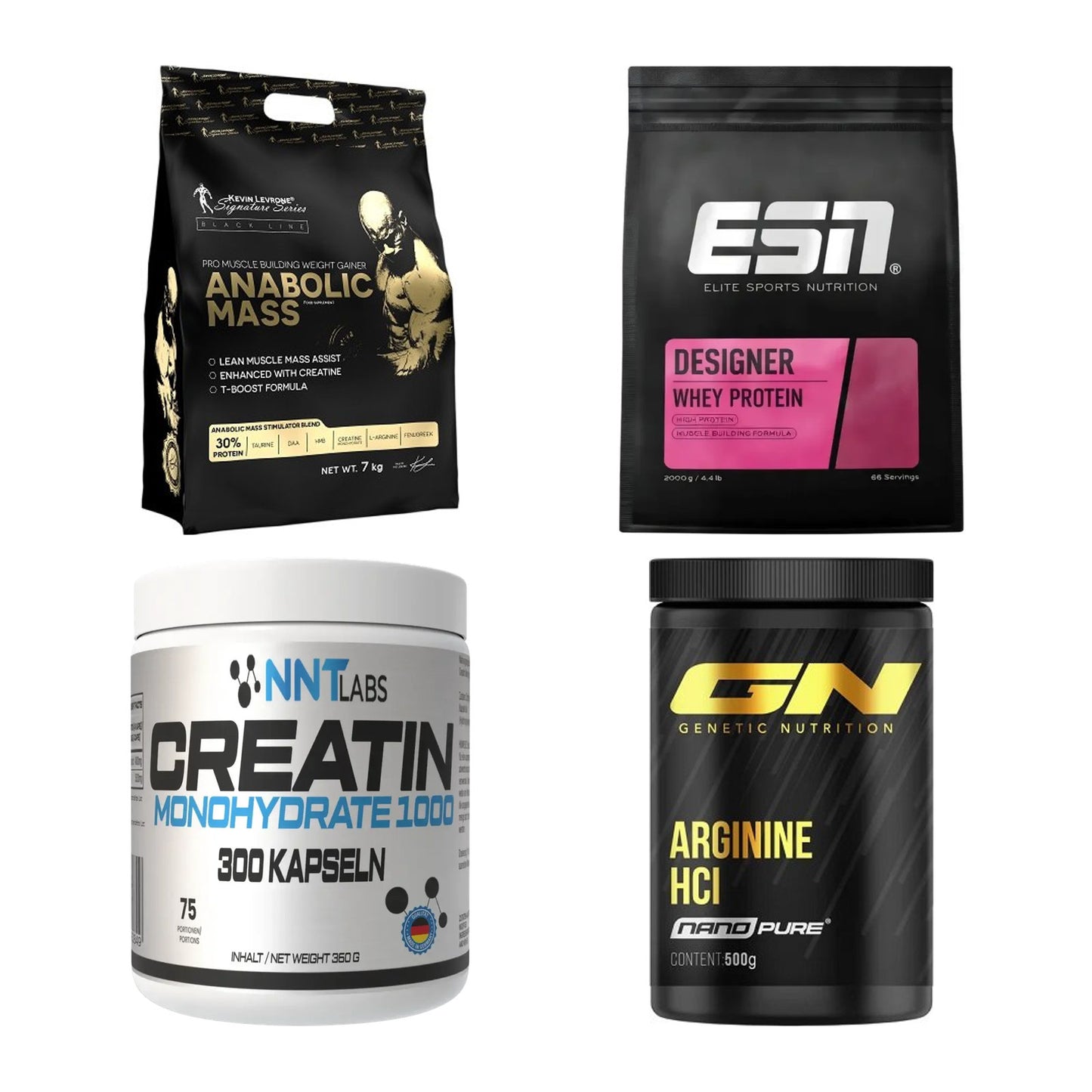 Masseaufbau für Fortgeschrittene: Kevin Levrone Anabolic + 3 weitere – alle enthaltenen Artikel