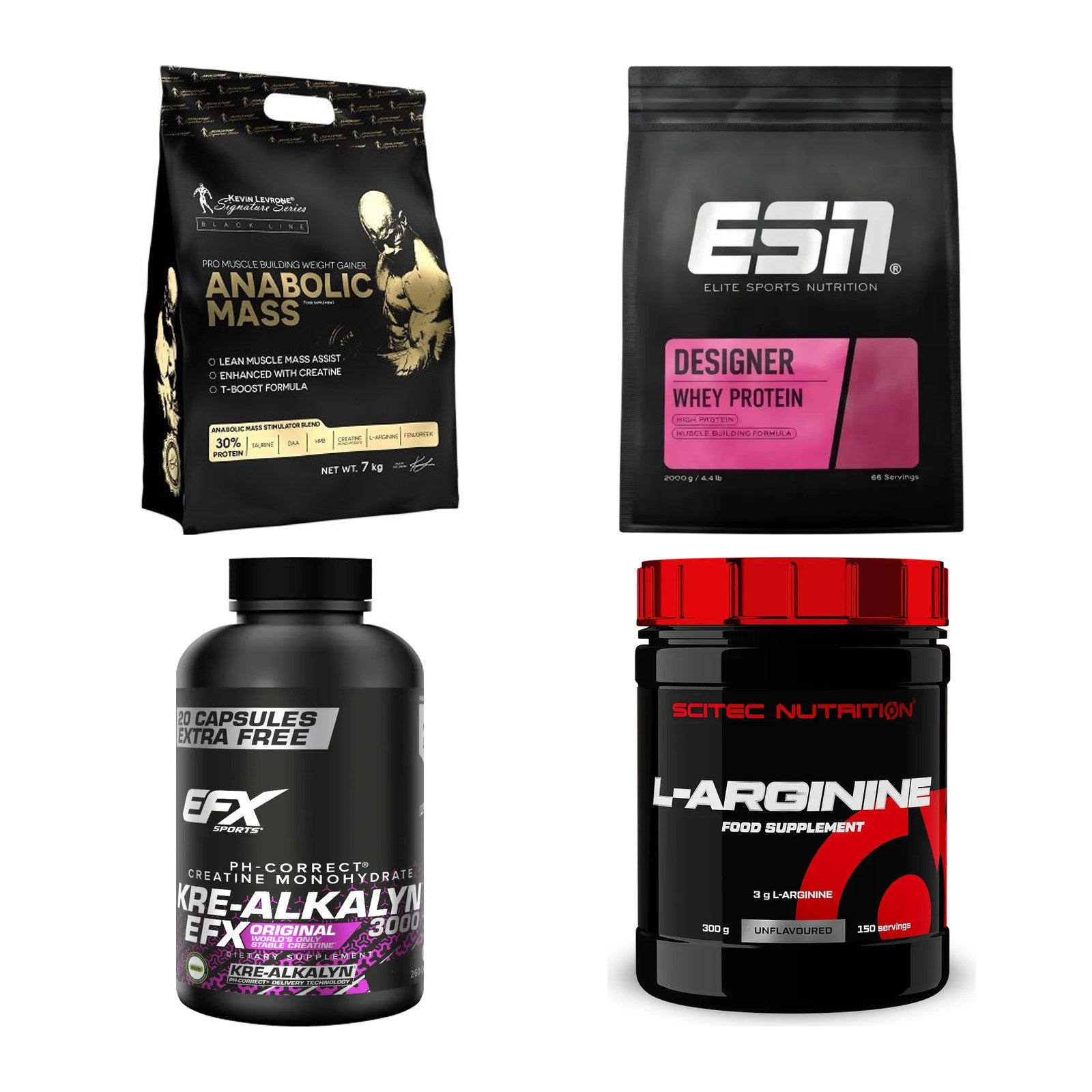 Masseaufbau für Fortgeschrittene: Kevin Levrone Anabolic + 3 weitere – alle enthaltenen Artikel