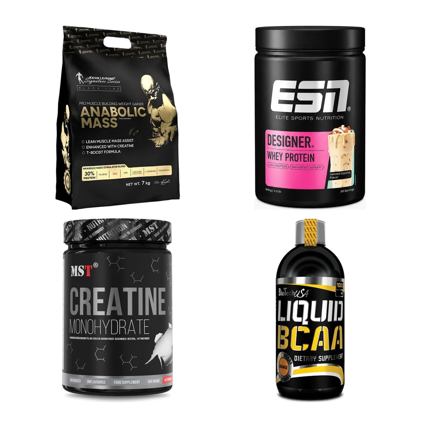 Masseaufbau für Fortgeschrittene: Kevin Levrone Anabolic + 3 weitere – alle enthaltenen Artikel
