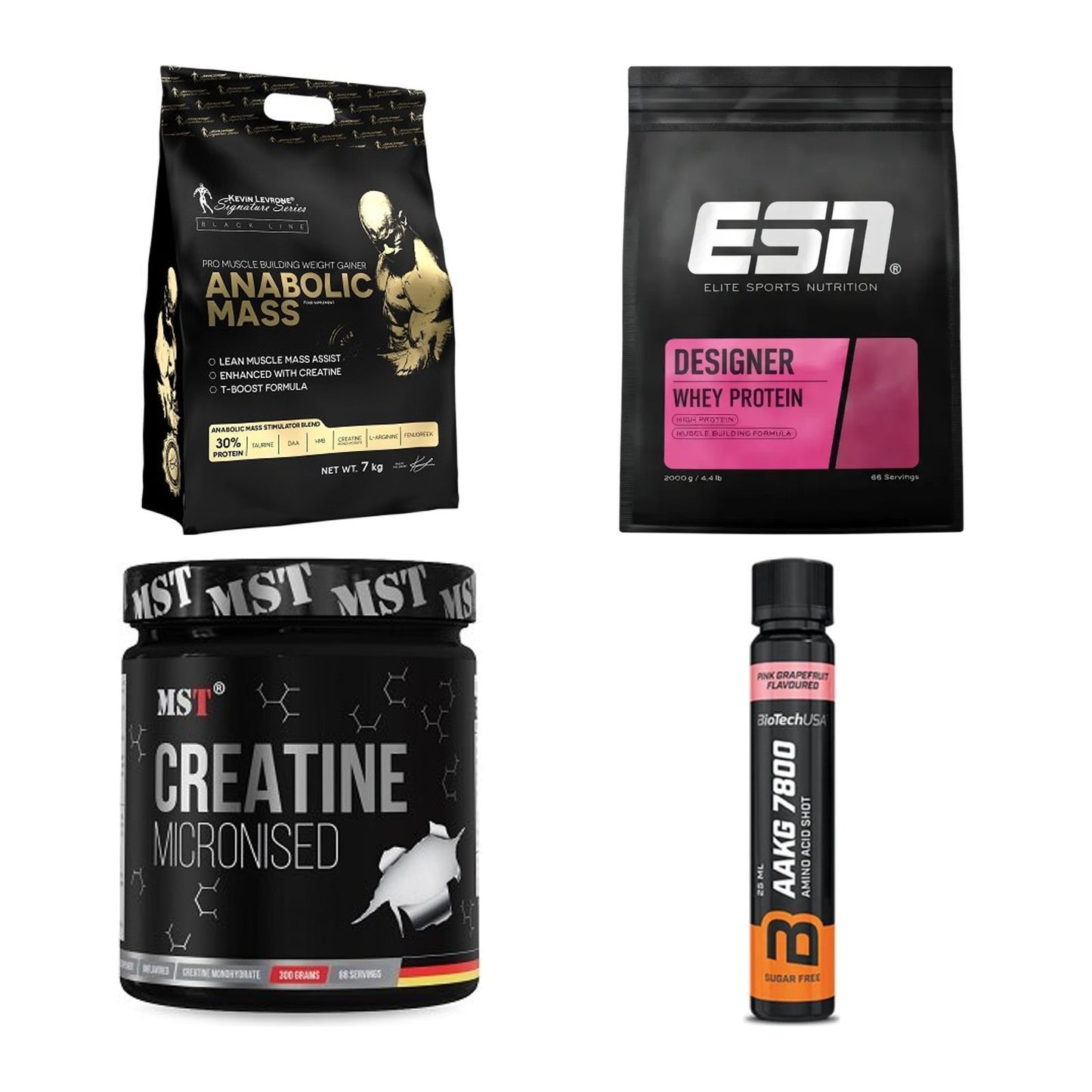 Masseaufbau für Fortgeschrittene: Kevin Levrone Anabolic + 3 weitere – alle enthaltenen Artikel